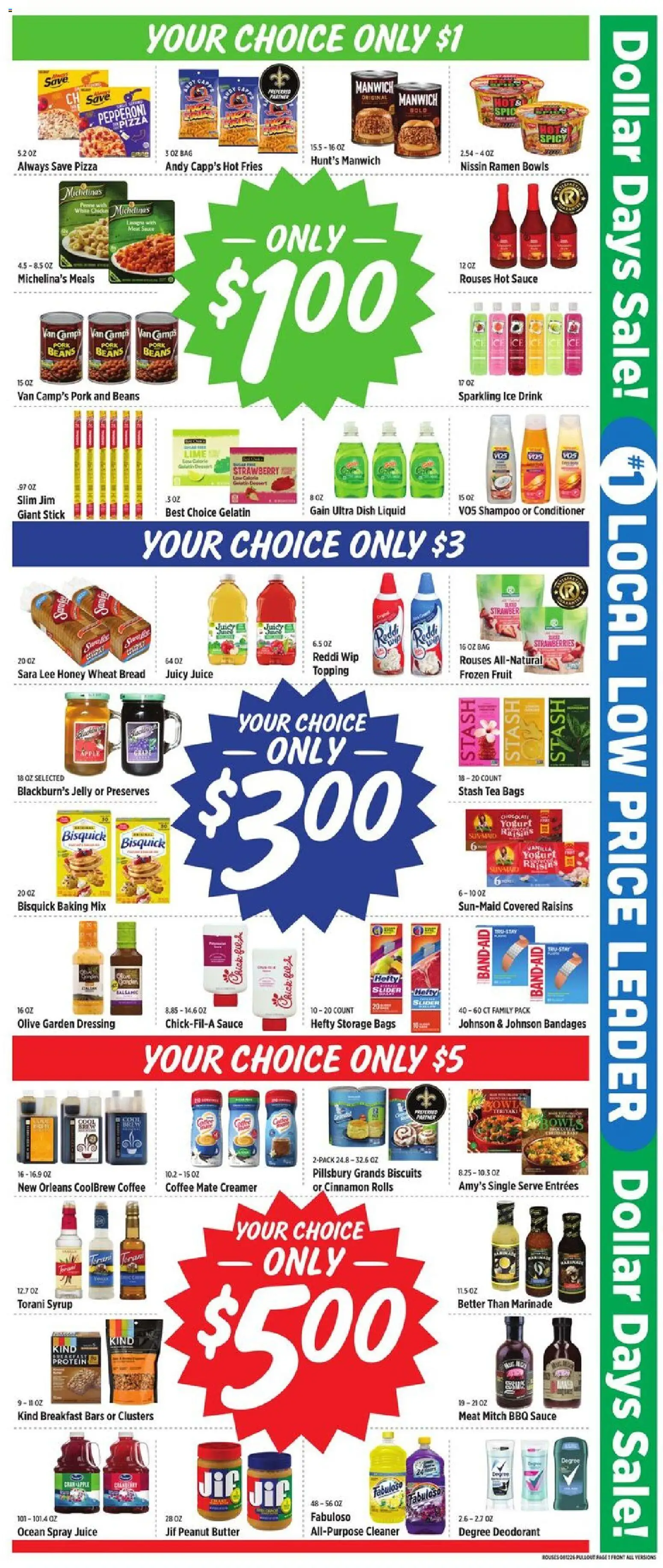 Rouses Weekly Ad - valid from 08/12/2026 | Page: 4 | Products: Butter, Protein, Fruit, Lime