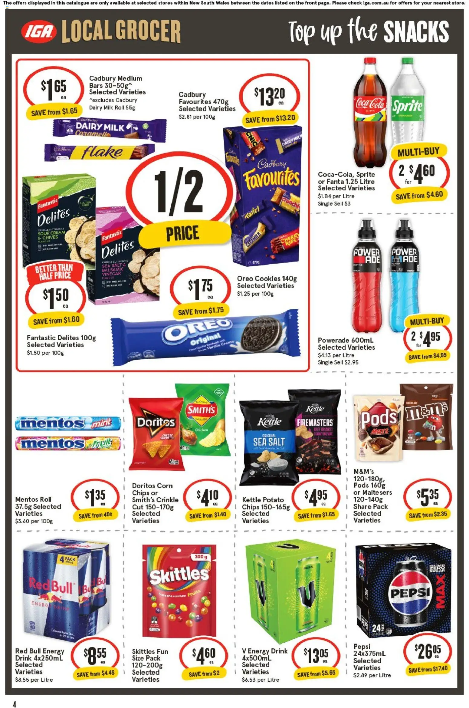 IGA catalogue - valid from 01/07/2026 | Page: 5 | Products: Dairy, Coca Cola, Chips, Salt