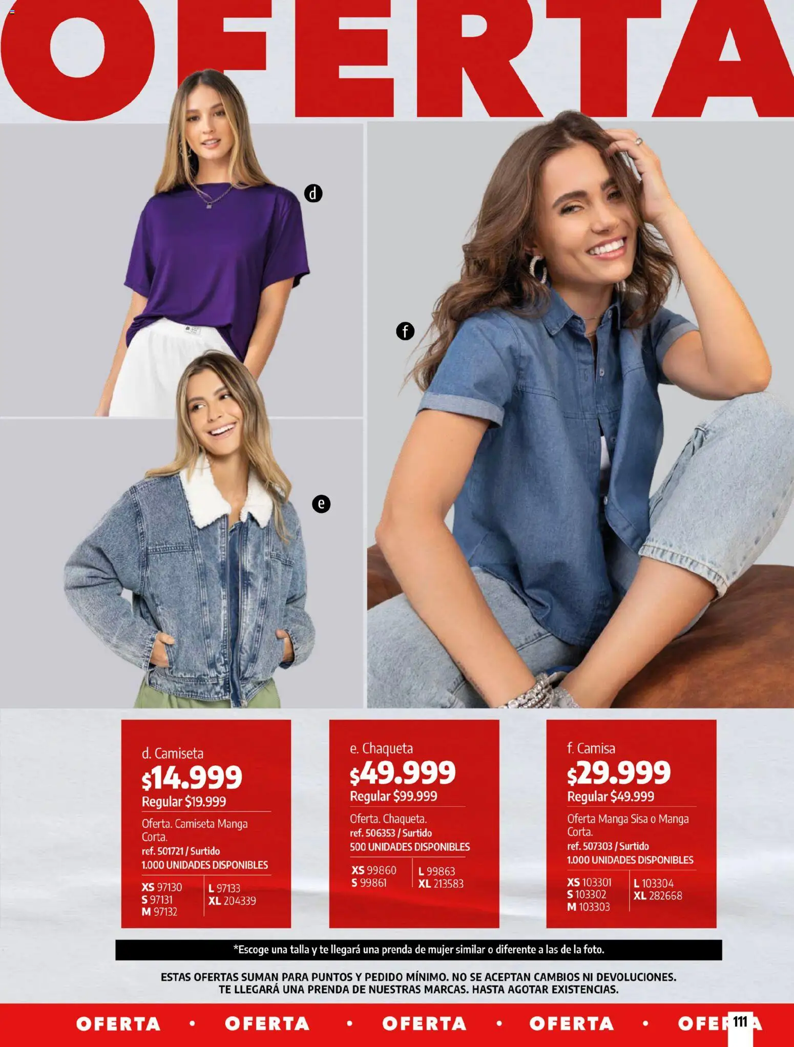 Pacifika revista - valida desde el 18/10/2026 | Página: 111 | Productos: Té, Camiseta, Camisa, Chaqueta
