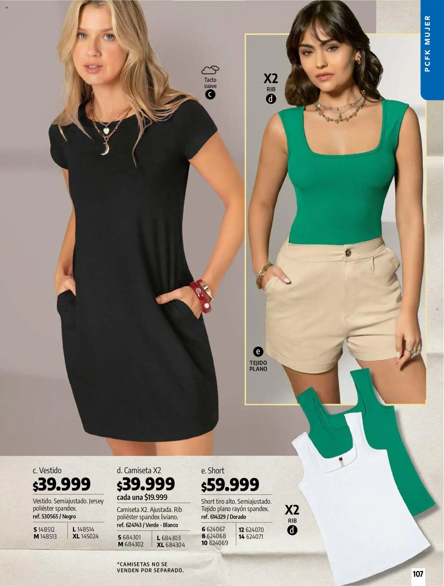 Pacifika revista - valida desde el 21/07/2026 | Página: 106 | Productos: Short, Camiseta, Vestido