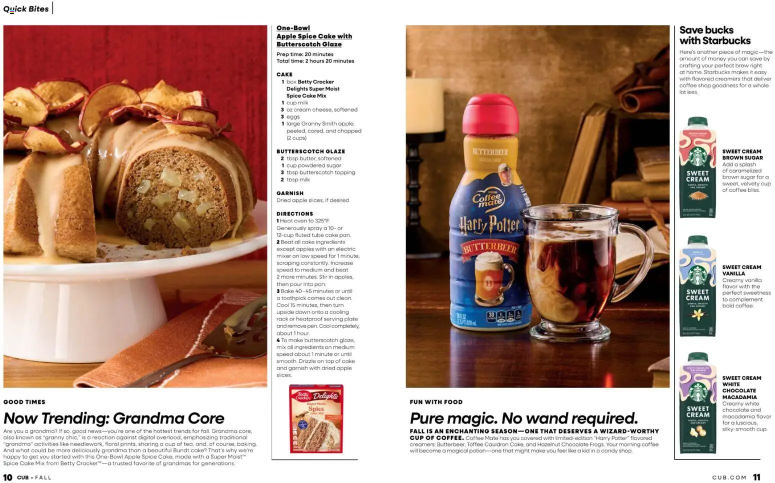 Cub Foods Fall Magazine - valid from 09/13/2026 | Page: 6 | Products: Box, Coffee, Cream, Cake