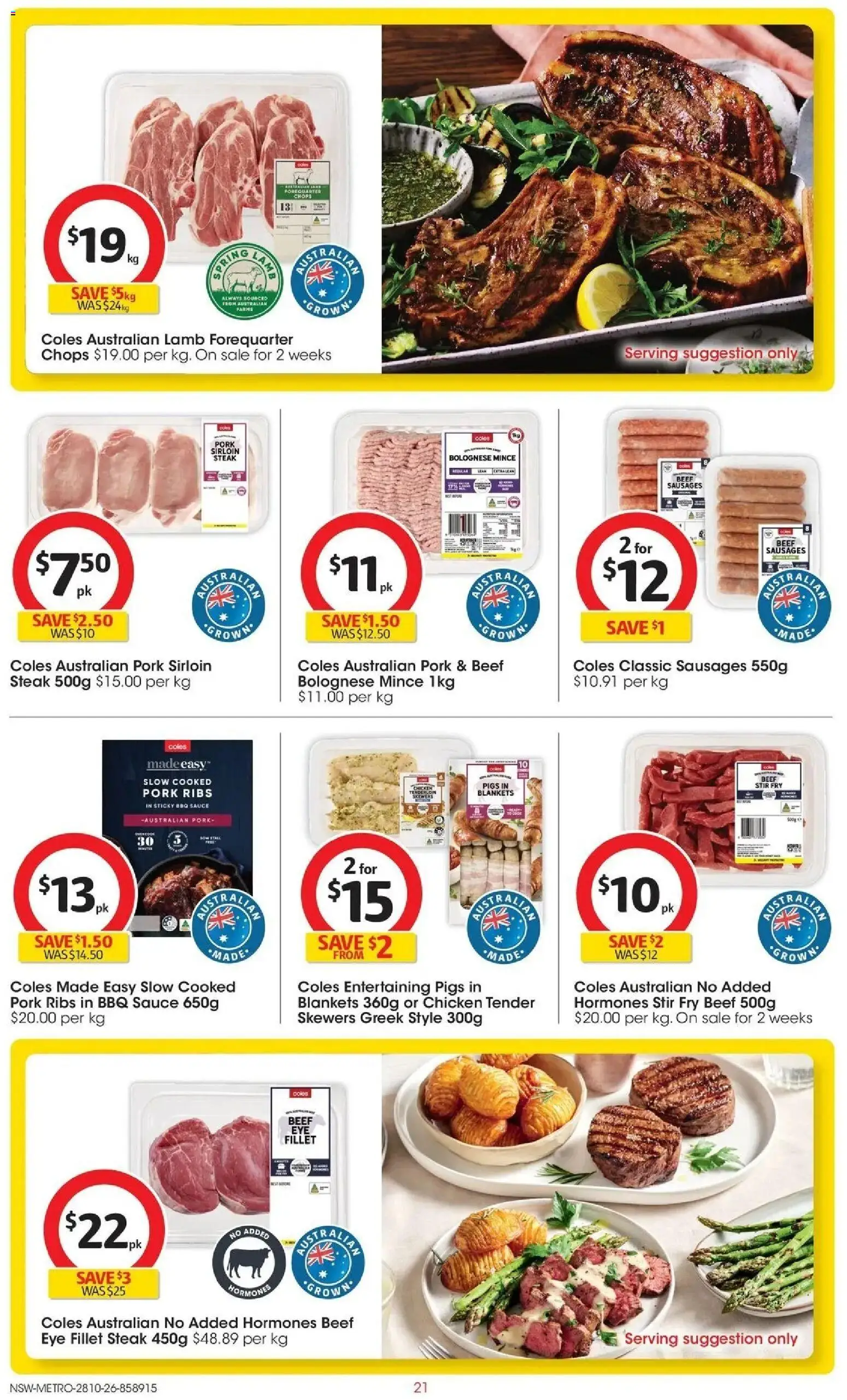 ﻿Coles catalogue valid from 28/10/2026 > Online Australia | Page: 21