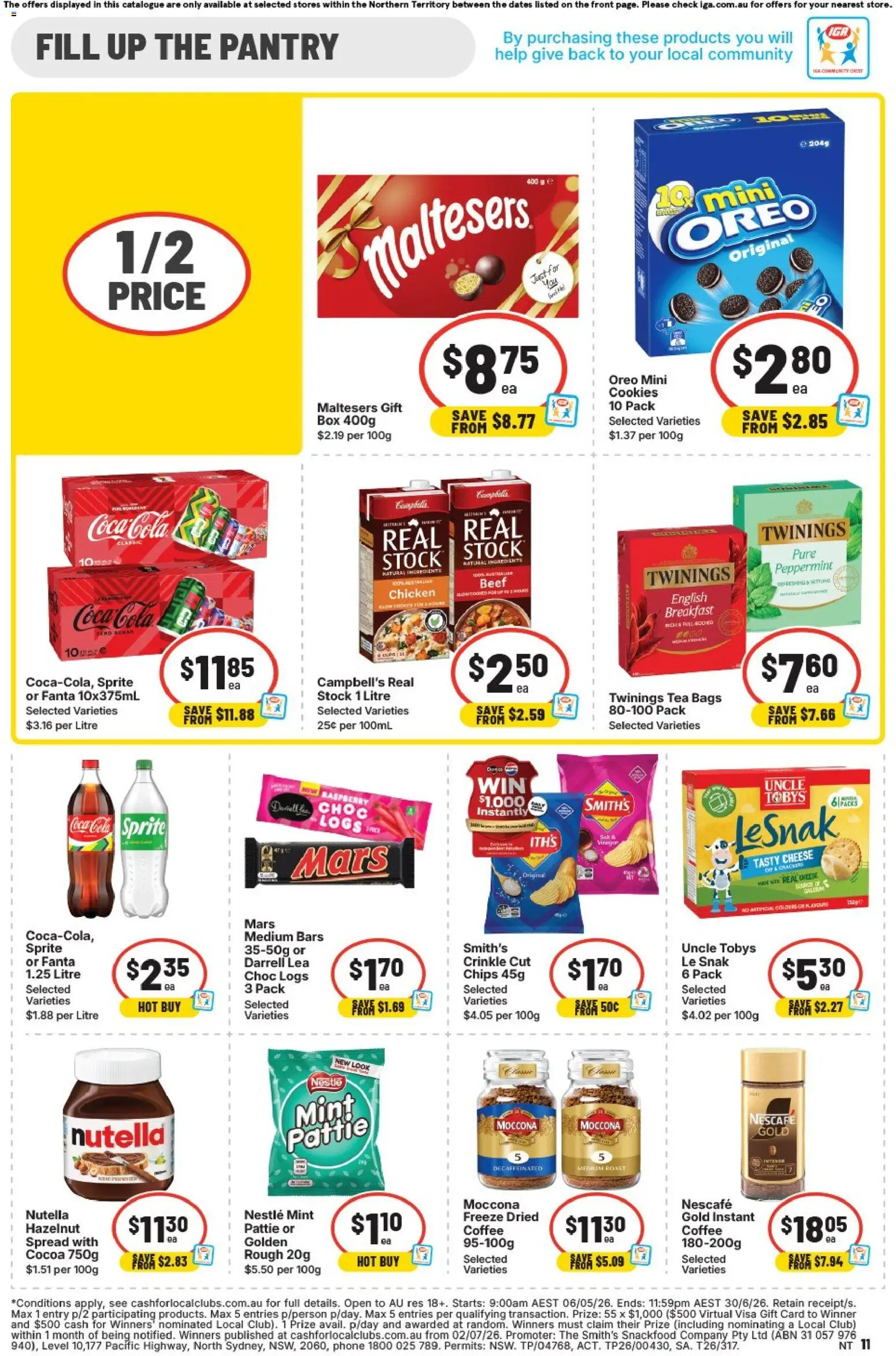 IGA catalogue - valid from 03.06.2026 | Page: 11 | Products: Coffee, Beef, Coca Cola, Phone