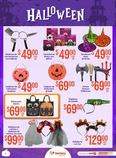 Vista previa de Soriana Halloween y Día de muertos Mercado Nacional, nuevo folleto de la tienda, válido en México a partir del 08/09/2026 | Página: 6 | Productos: Sombrero, Glitter, Botella, Calabaza