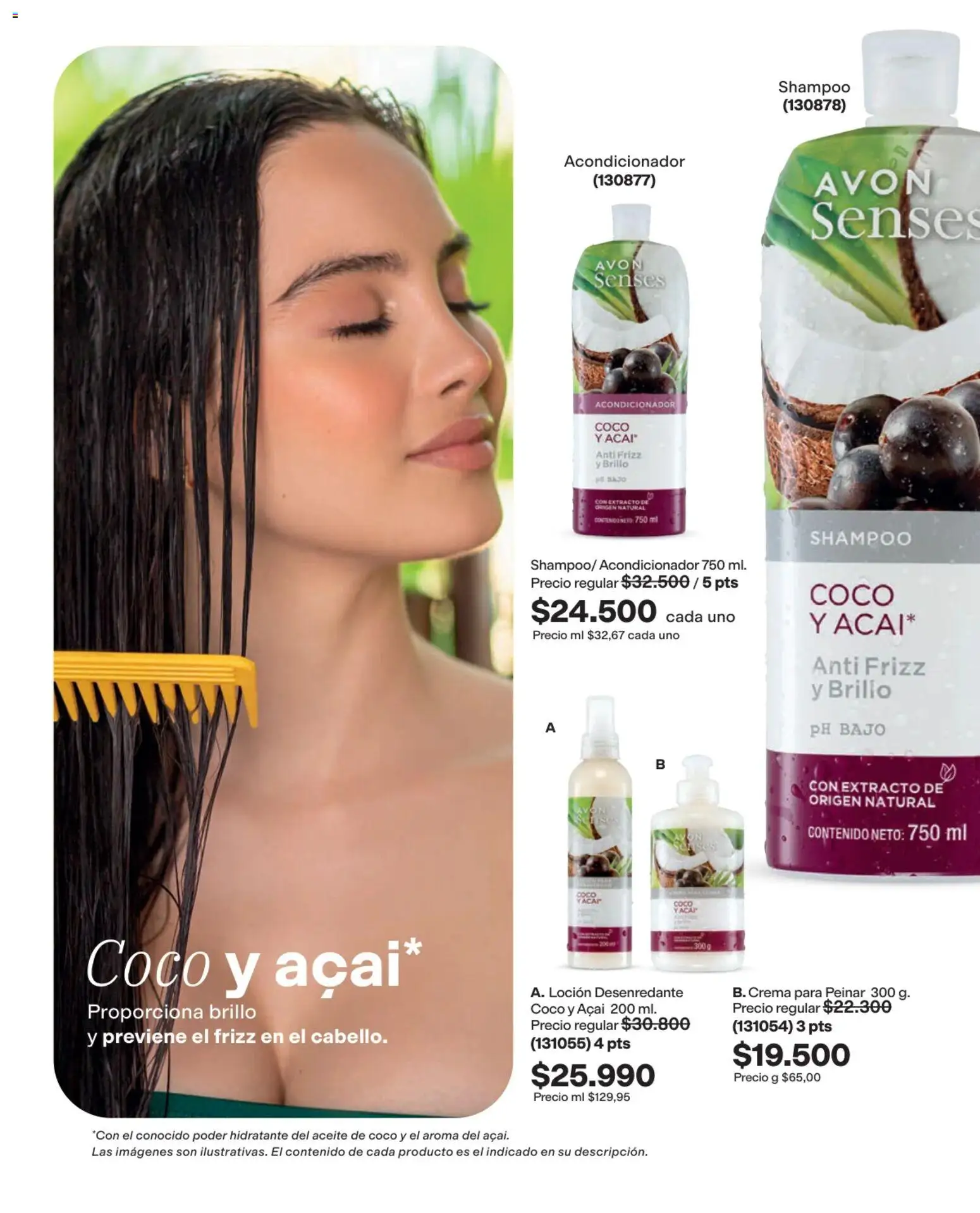 Avon revista - valida desde el 03/08/2026 | Página: 161 | Productos: Shampoo, Brillo, Coco, Acondicionador