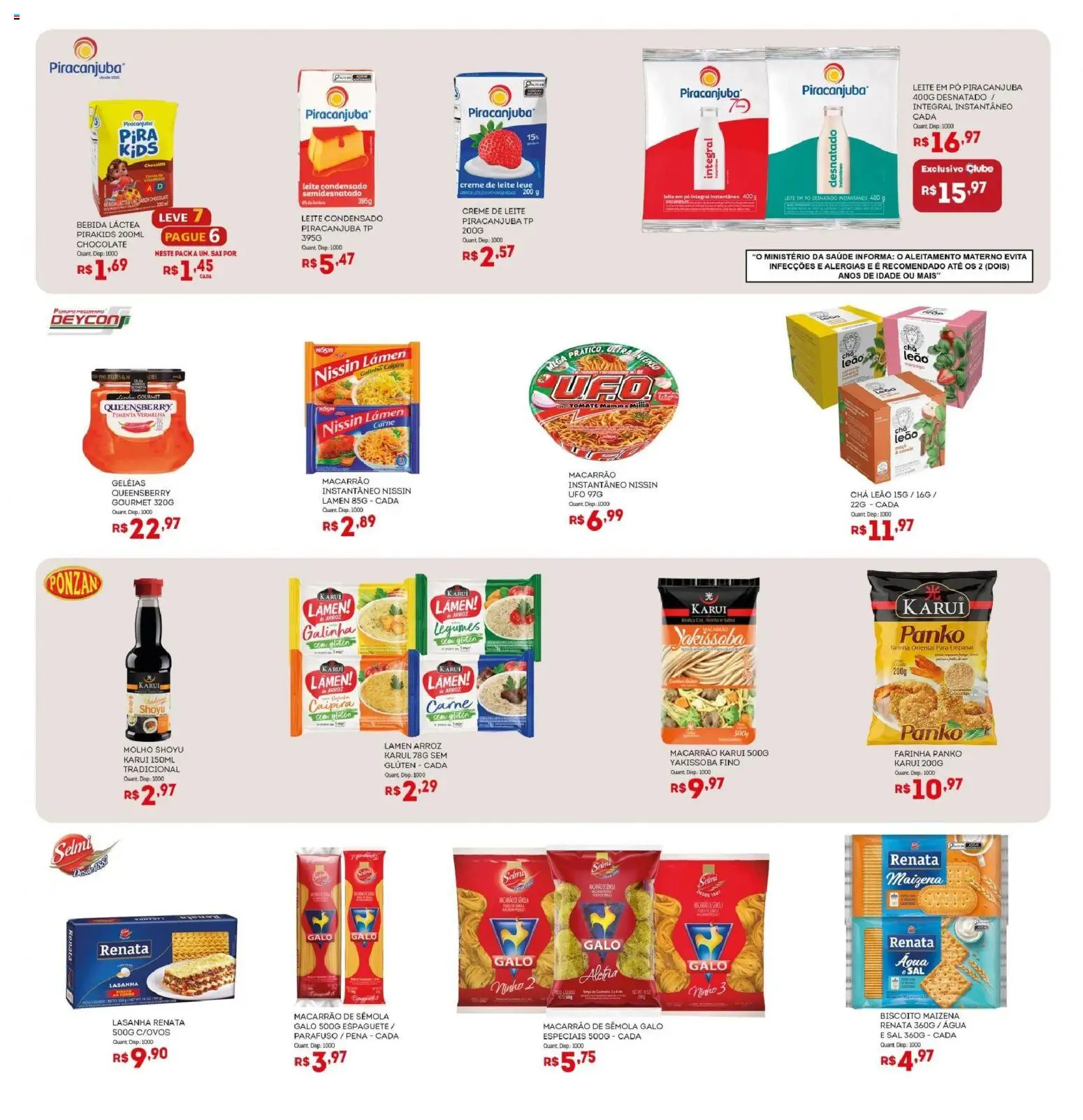 Bistek Supermercados Folheto - válido de 20.05.2026 | Página: 8 | Produtos: Pó, Arroz, Macarrão, Leite em pó