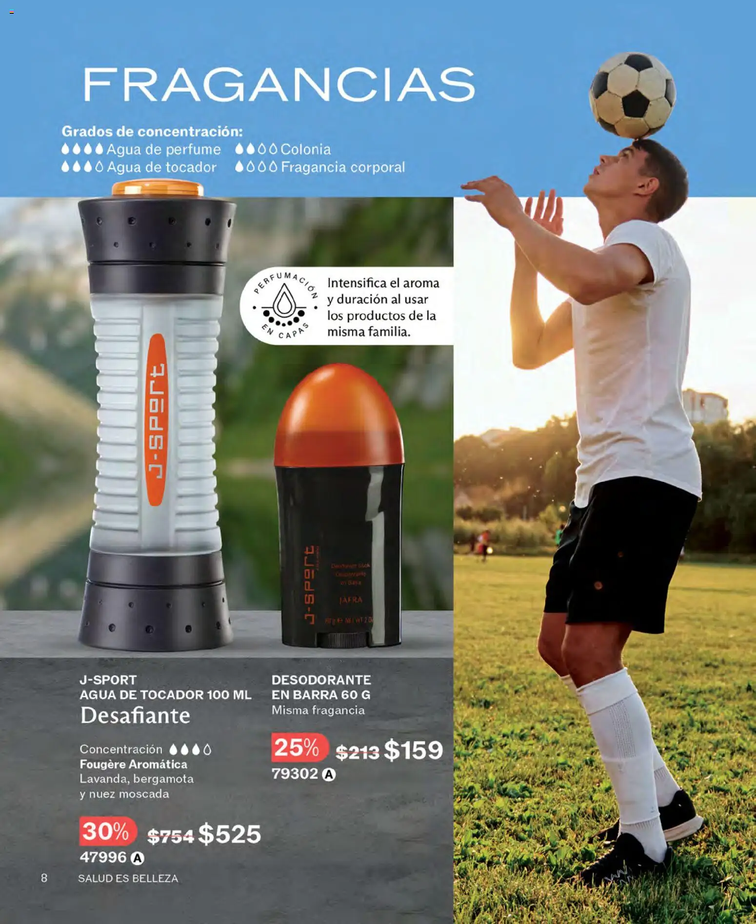 Nuevas ofertas de JAFRA válidas en toda la República Mexicana desde el 01.05.2026. ¡Encuentra las mejores ofertas en JAFRA catálogo! | Página: 8 | Productos: Desodorante, Nuez, Perfume, Fragancia