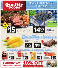 Preview of Quality Foods weekly flyer / circulaire from shop Quality Foods valid from Jul 30, 2026