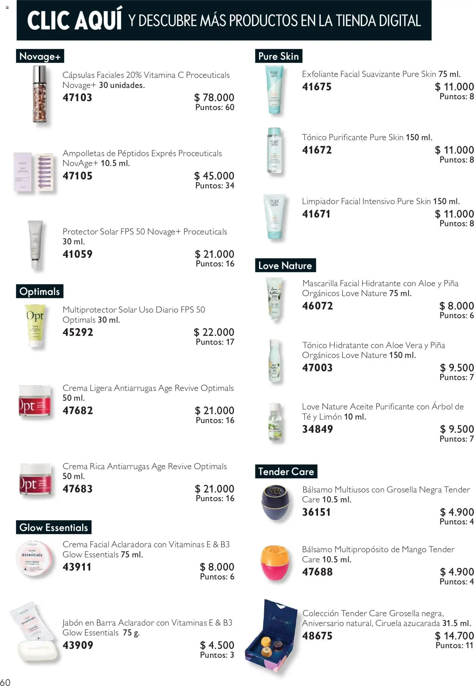 Oriflame Ofertas │ válido desde el 10.07.2026 | Página: 60 | Productos: Limpiador, Limpiador facial, Té, Piña
