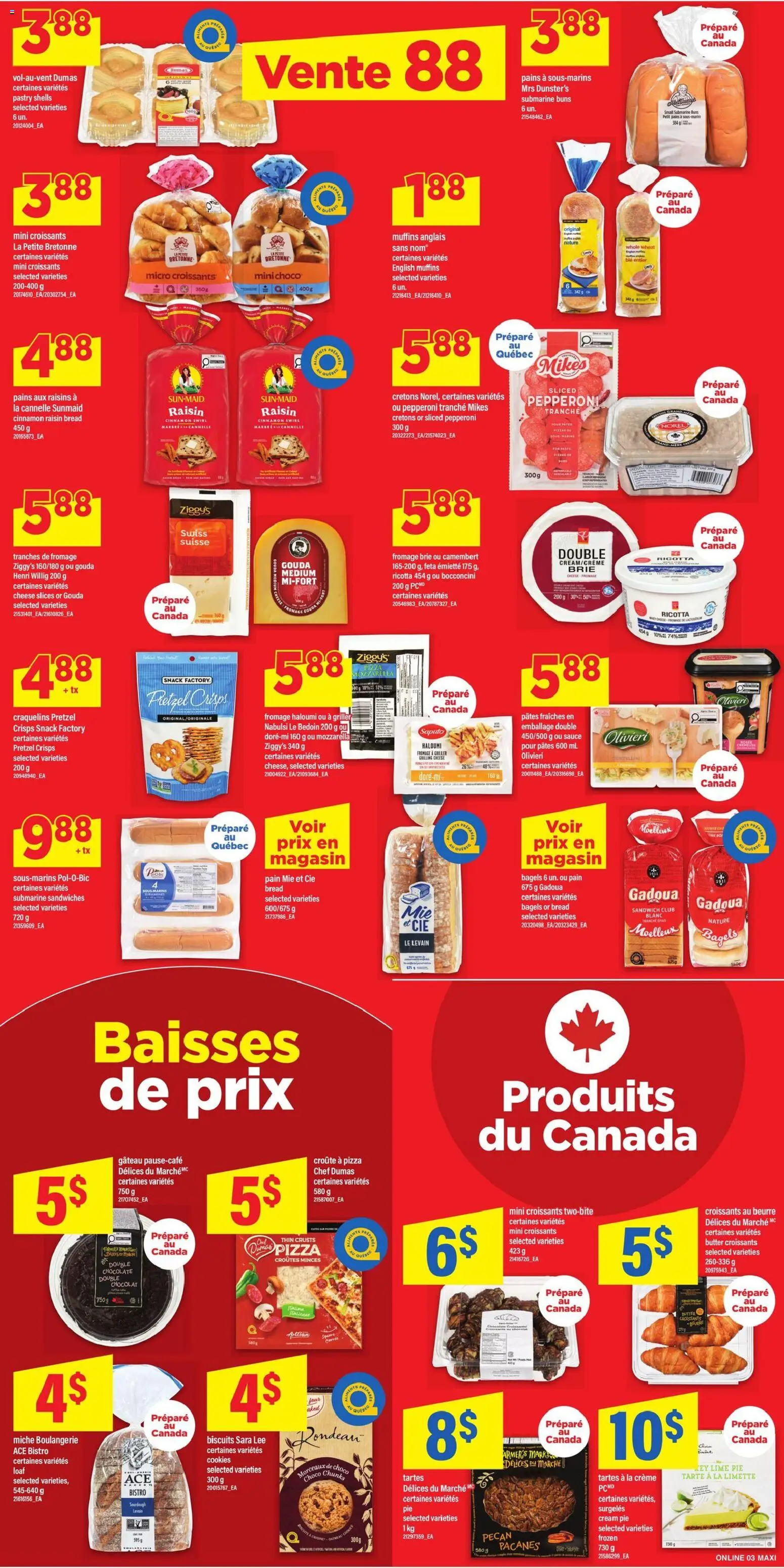 Maxi flyer valid from Jun 25, 2026 | Page: 6 | Products: Cookies, Butter, Bread, Pizza