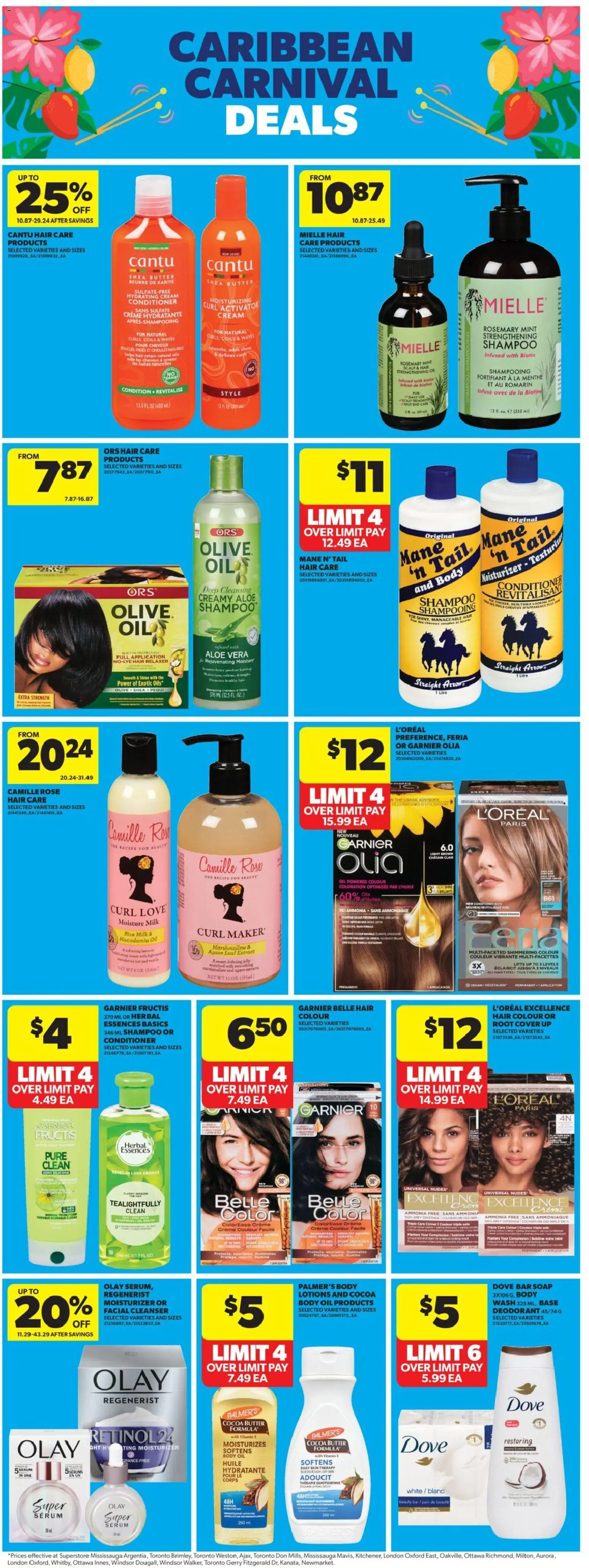 Real Canadian Superstore flyer valid from Jul 9, 2026 | Page: 14 | Products: Shampoo, Soap, Deodorant, Ham