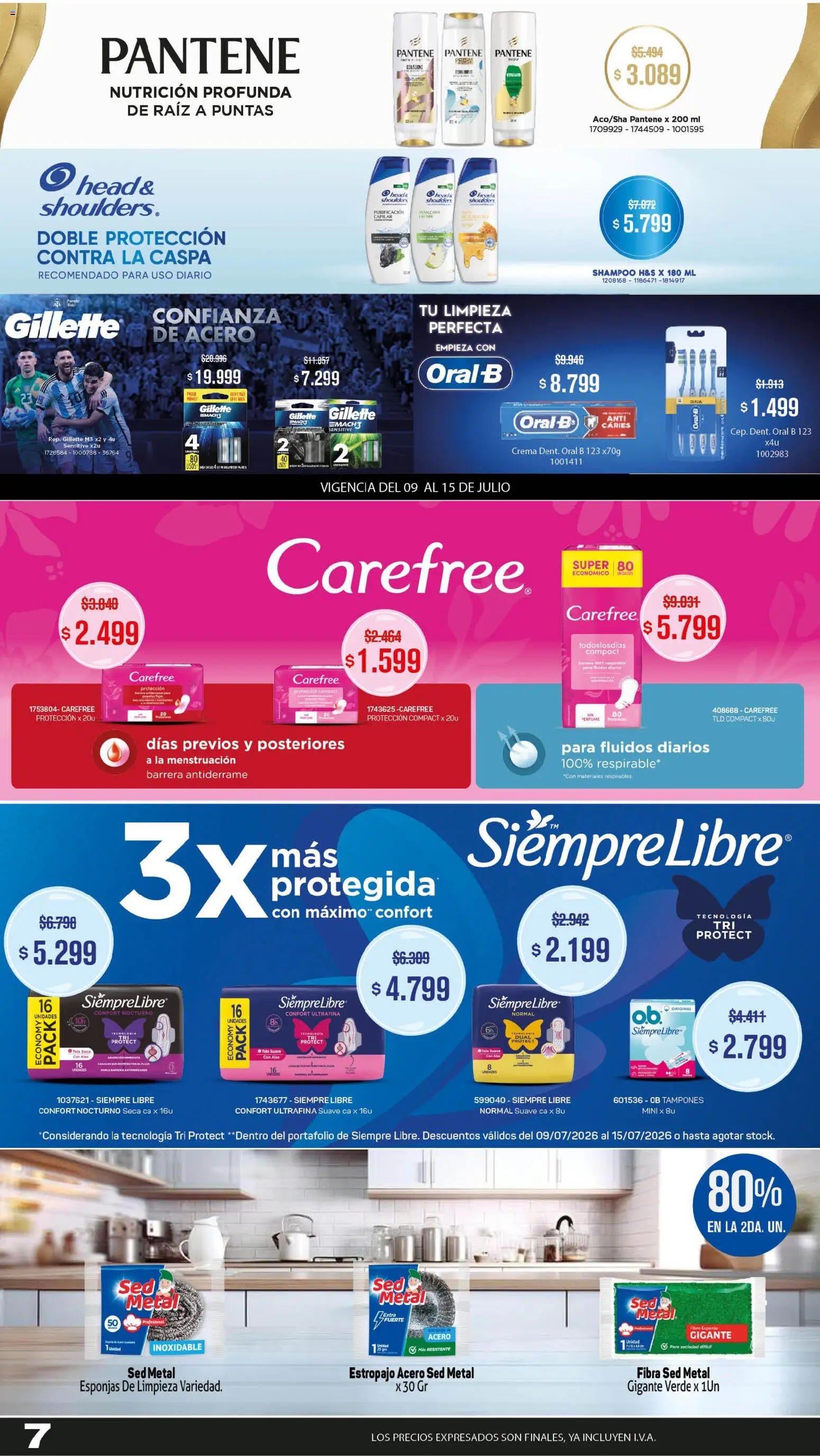 Makro OLVETE A ILUSIONAR │ válido desde el 09/07/2026 | Página: 7 | Productos: Tampones, Perfume, Manzana, Crema