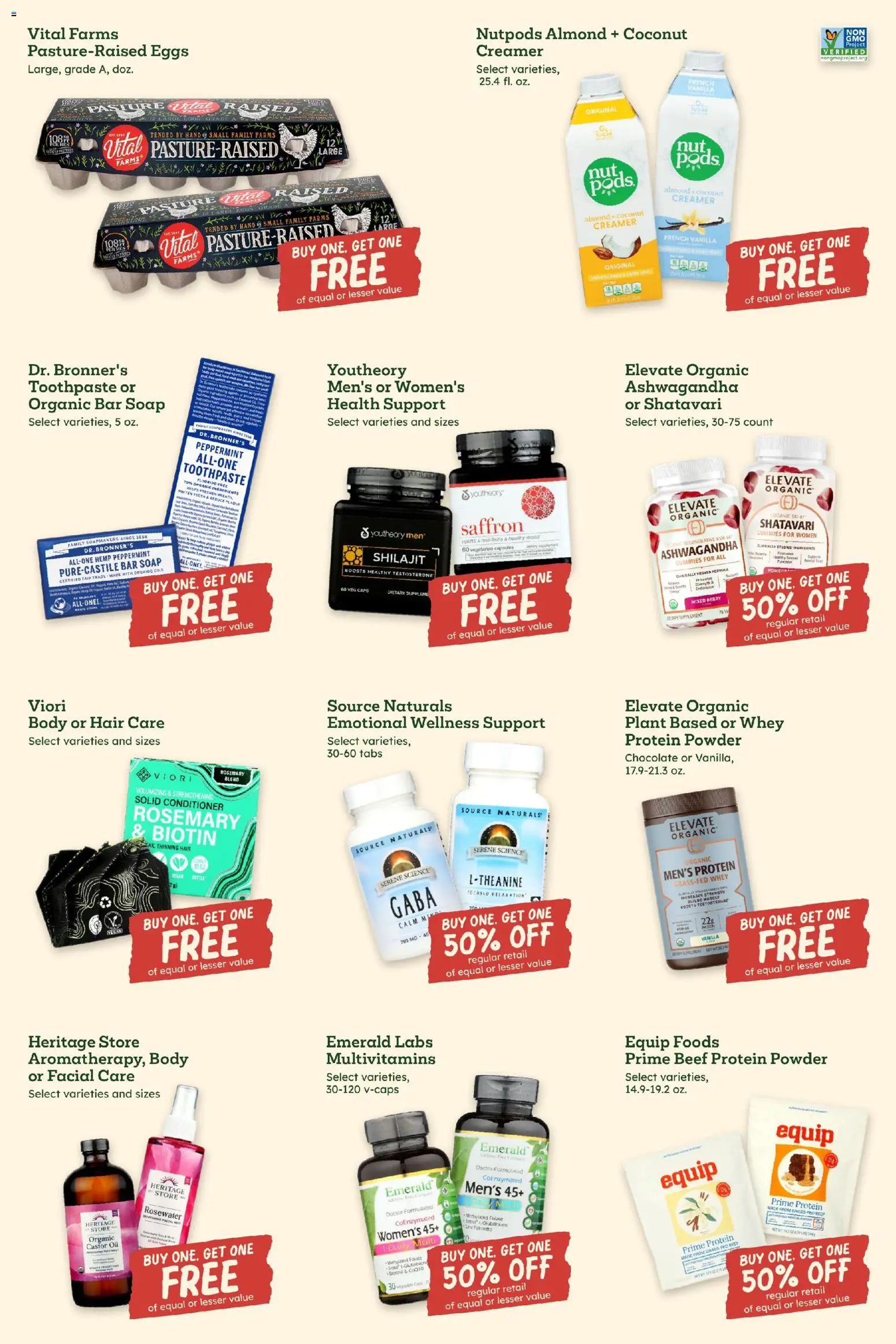 Sprouts Weekly Ad - valid from 08/26/2026 | Page: 8 | Products: Chocolate, Toothpaste, Protein, Coconut