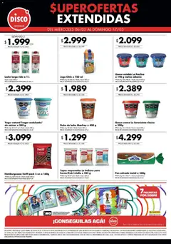 Vista previa Disco ofertas válido desde el 06.05.2026 | Página: 3 | Productos: Dulce de leche, Queso, Jugo, Crema