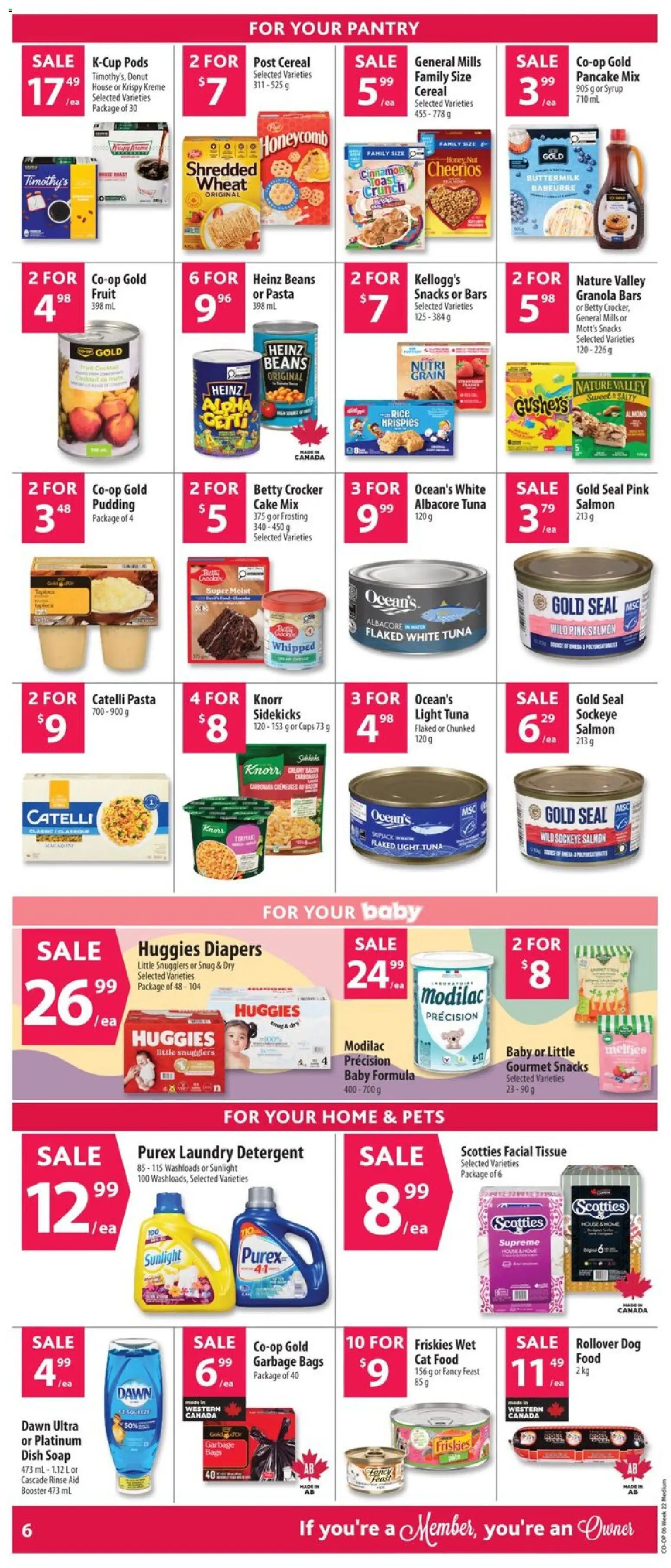 Co-op Food flyer valid from 28.05.2026 | Page: 11 | Products: Rice, Pasta, Soap, Detergent