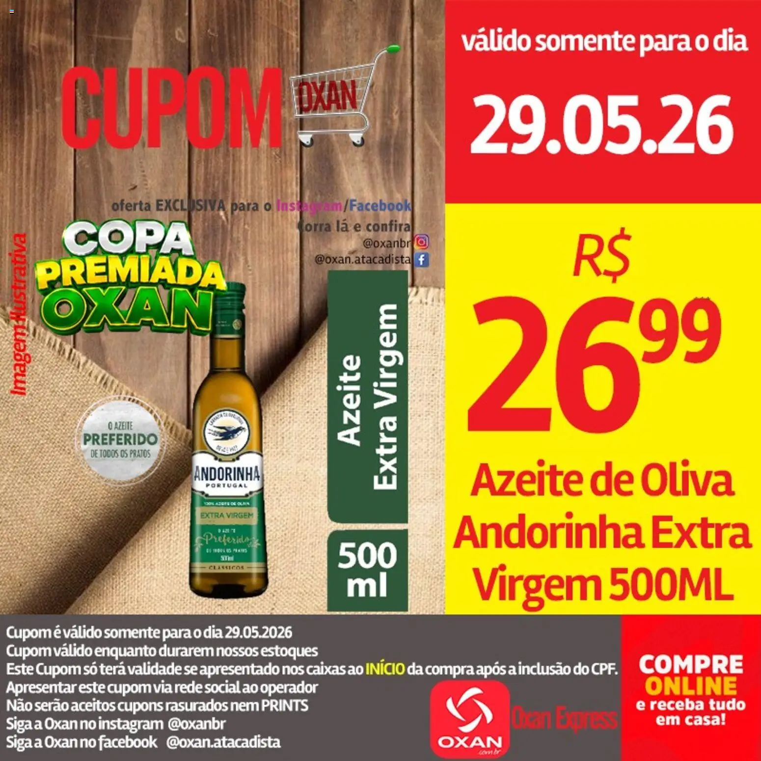 Oxan Atacadista Folheto - válido de 29.05.2026 | Página: 5 | Produtos: Copa, Azeite