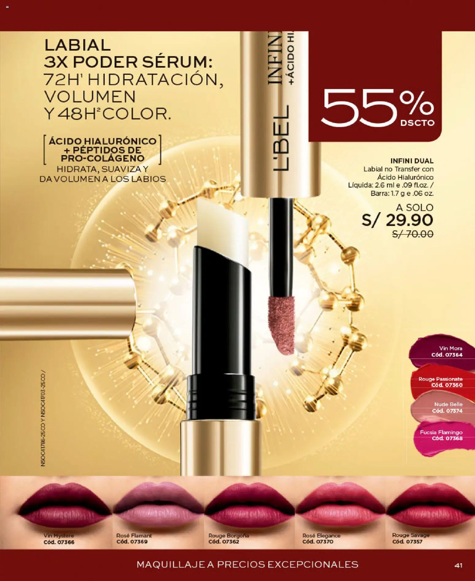 Catálogo L'Bel válido desde 09/09/2026 | Página: 41 | Productos: Maquillaje