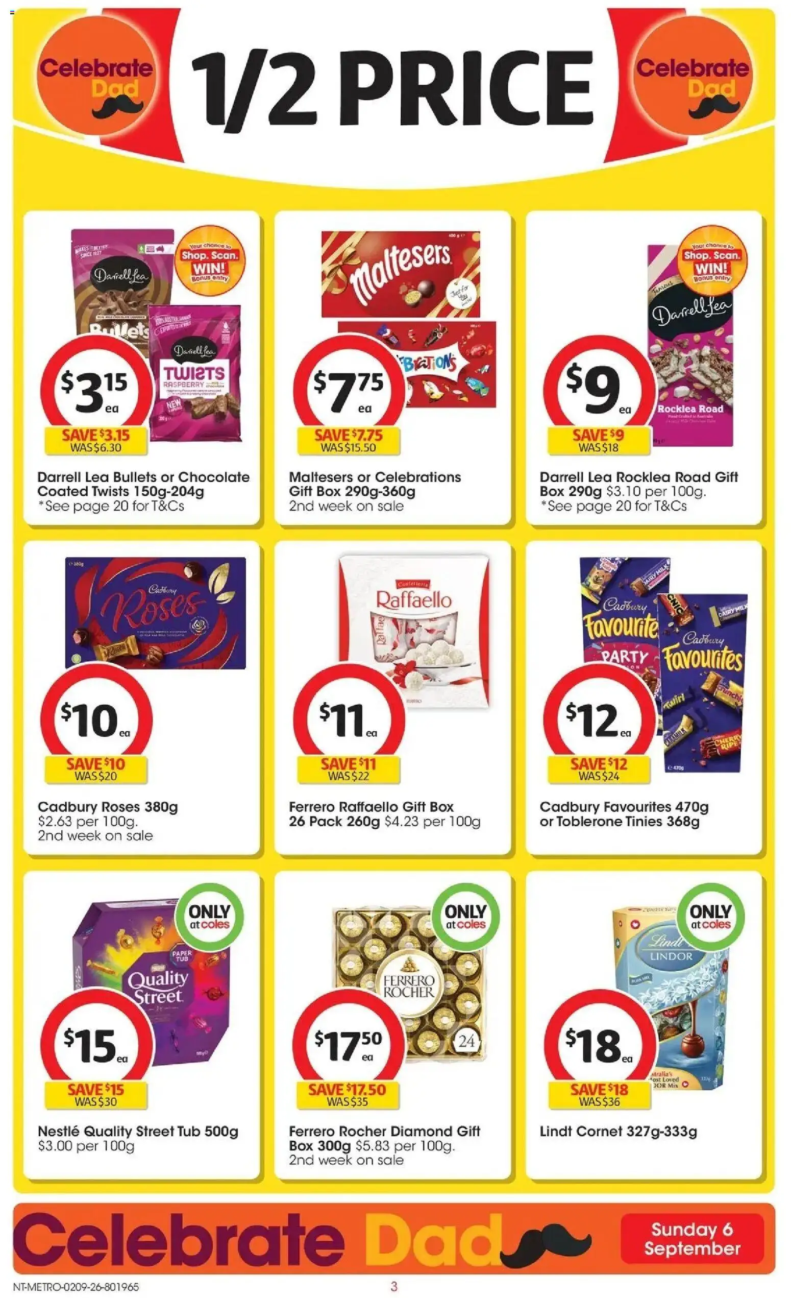 Coles catalogue - valid from 02/09/2026 | Page: 3 | Products: Box, Dairy, Chocolate, Raffaello