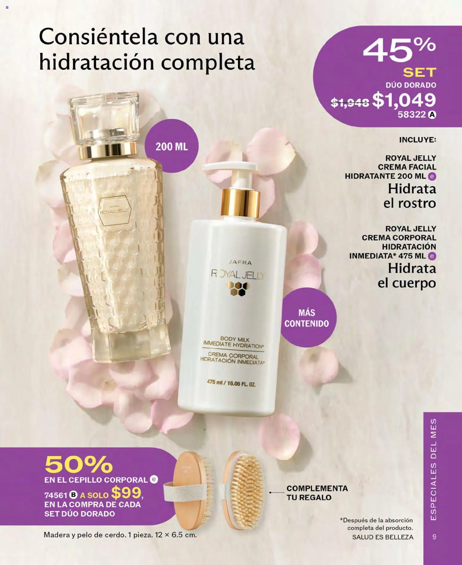 Nuevas ofertas de JAFRA válidas en toda la República Mexicana desde el 01.04.2026. ¡Encuentra las mejores ofertas en JAFRA catálogo! | Página: 9 | Productos: Crema, Cepillo, Body, Crema corporal