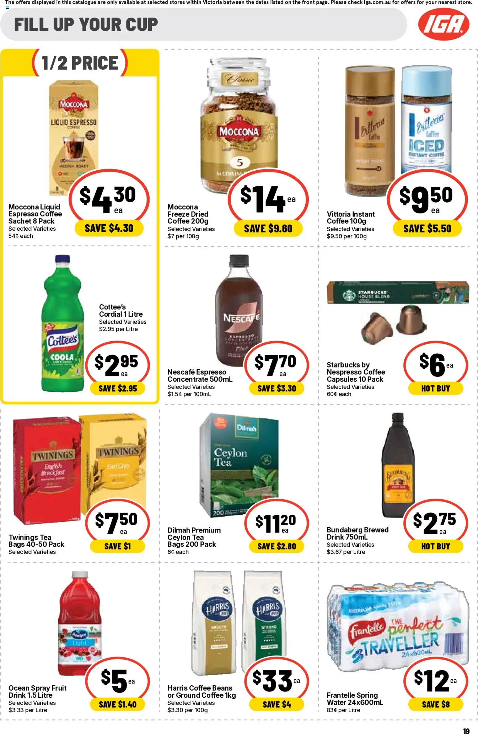 Ritchies catalogue - valid from 02/09/2026 | Page: 19 | Products: Tea, Water, Moccona, Beans