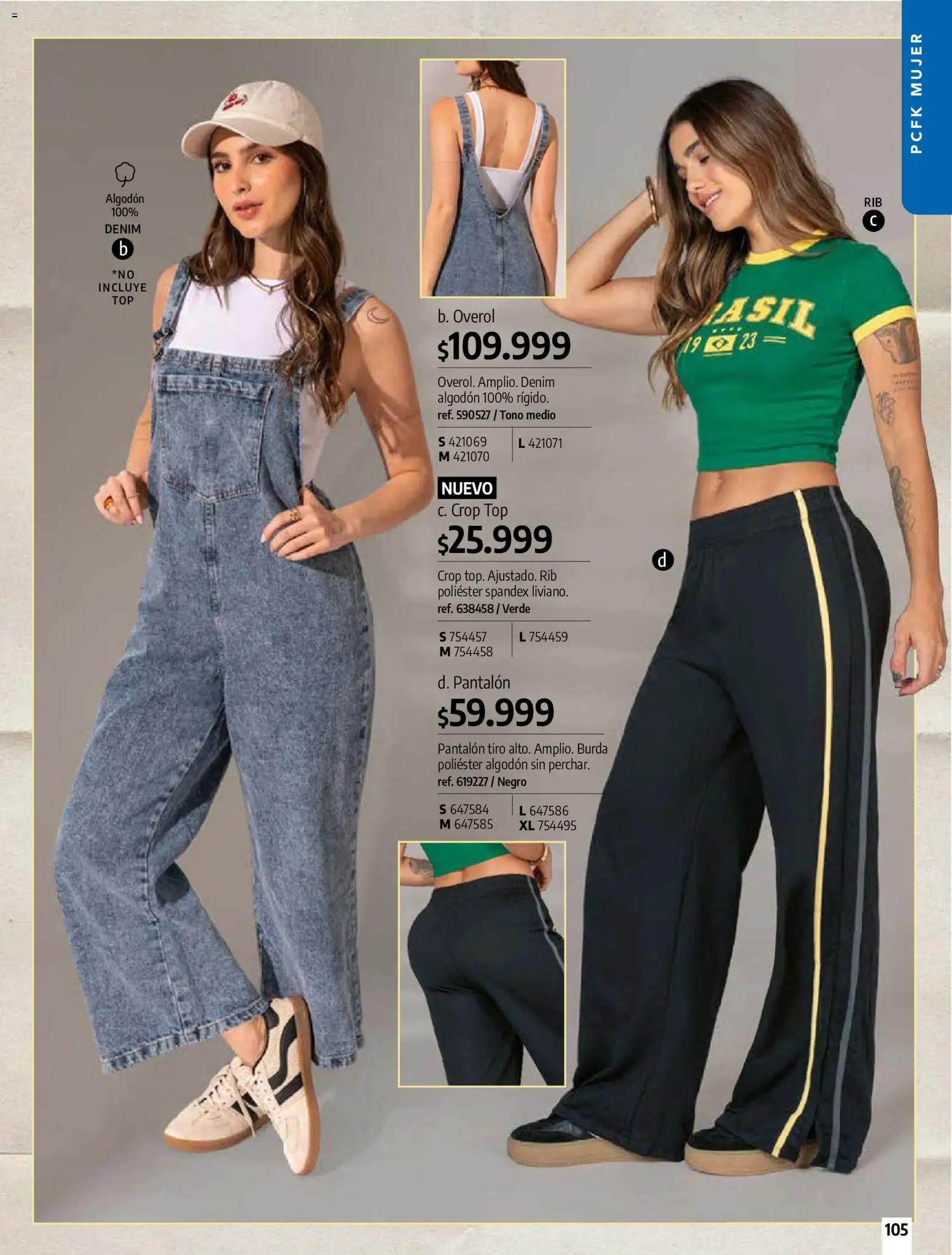 Pacifika revista - valida desde el 21/07/2026 | Página: 104 | Productos: Algodón, Top, Overol