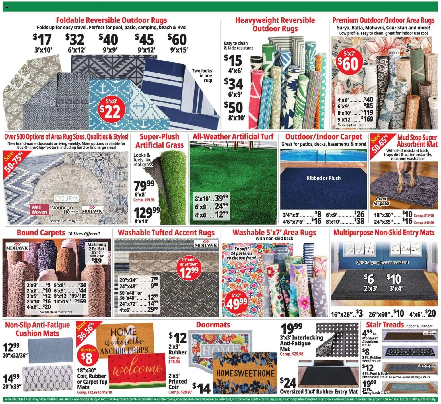 Ocean State Job Lot Weekly Ad - MA - valid from 08/13/2026 | Page: 12 | Products: Carpet, Anchor, Water, Case