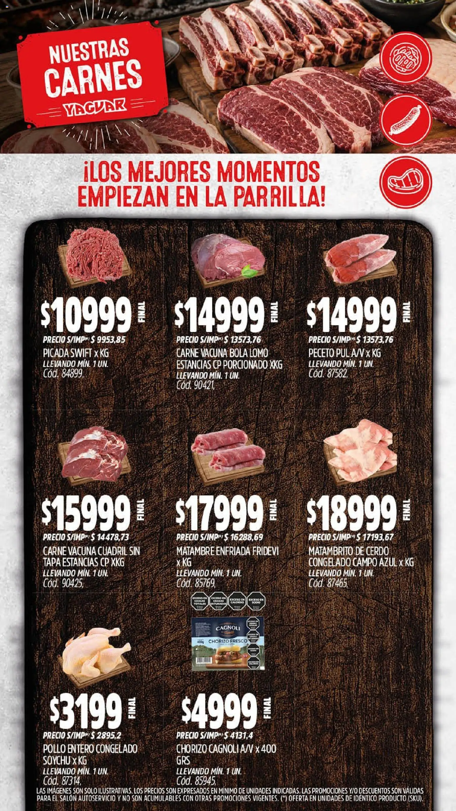 Yaguar - Oferta Semanal General Roca │ válido desde el 14/09/2026 | Página: 7 | Productos: Parrilla, Pollo, Carne, Chorizo