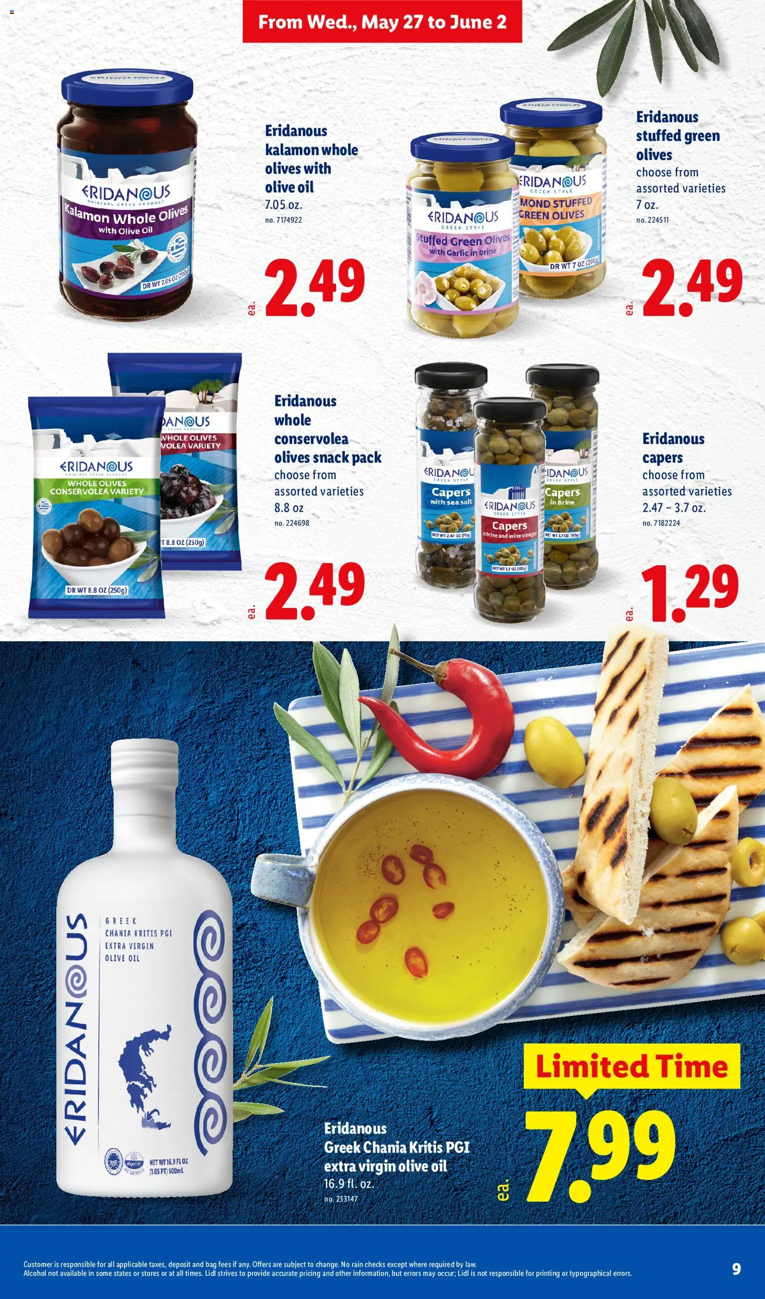 Lidl Weekly Ad - valid from 27.05.2026 | Page: 9 | Products: Vinegar, Wine, Salt, Garlic