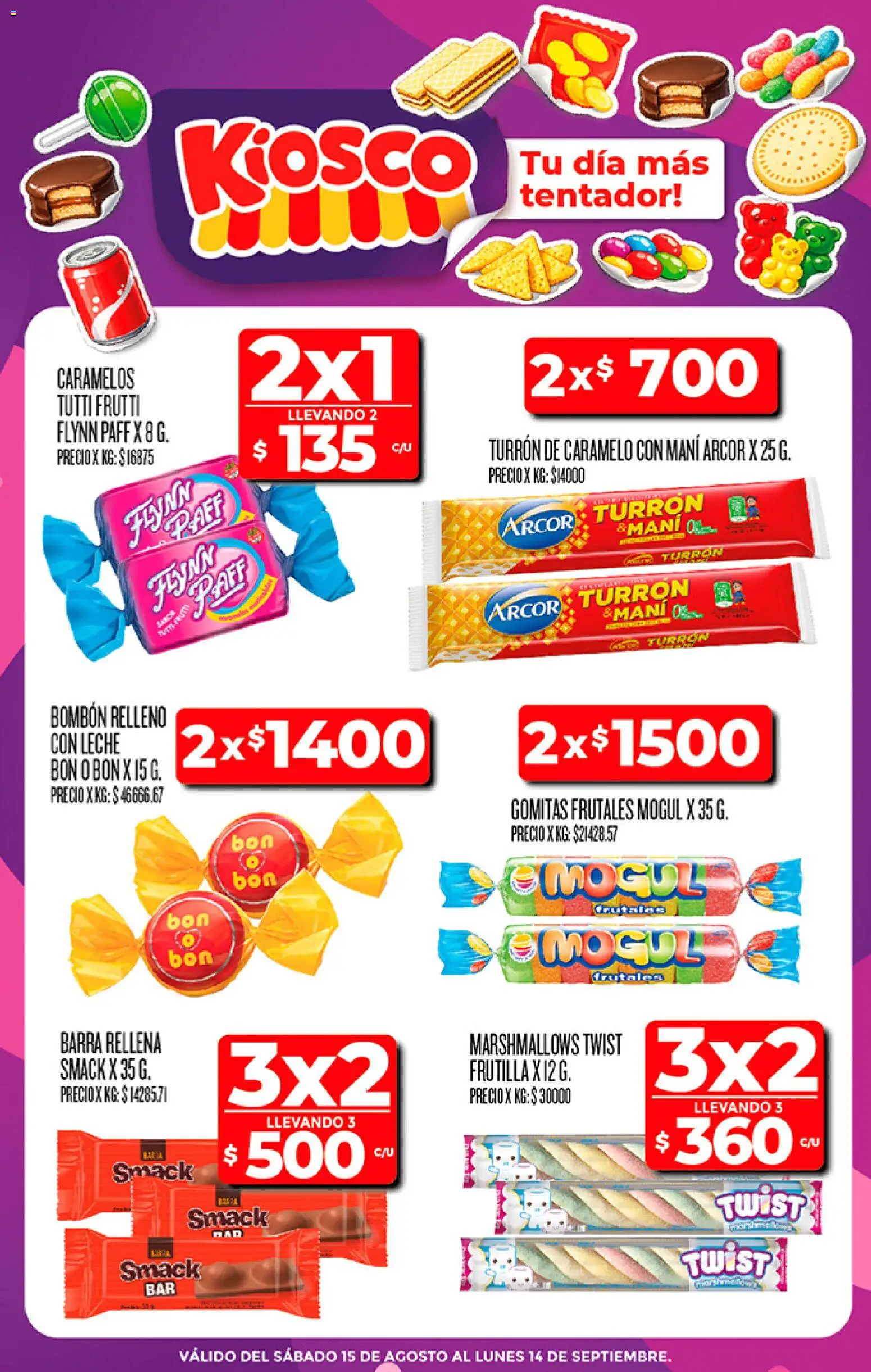 Supermercado DIA - Especial Golosinas │ válido desde el 08/09/2026 | Página: 1 | Productos: Frutilla, Mani, Chocolate, Turrón
