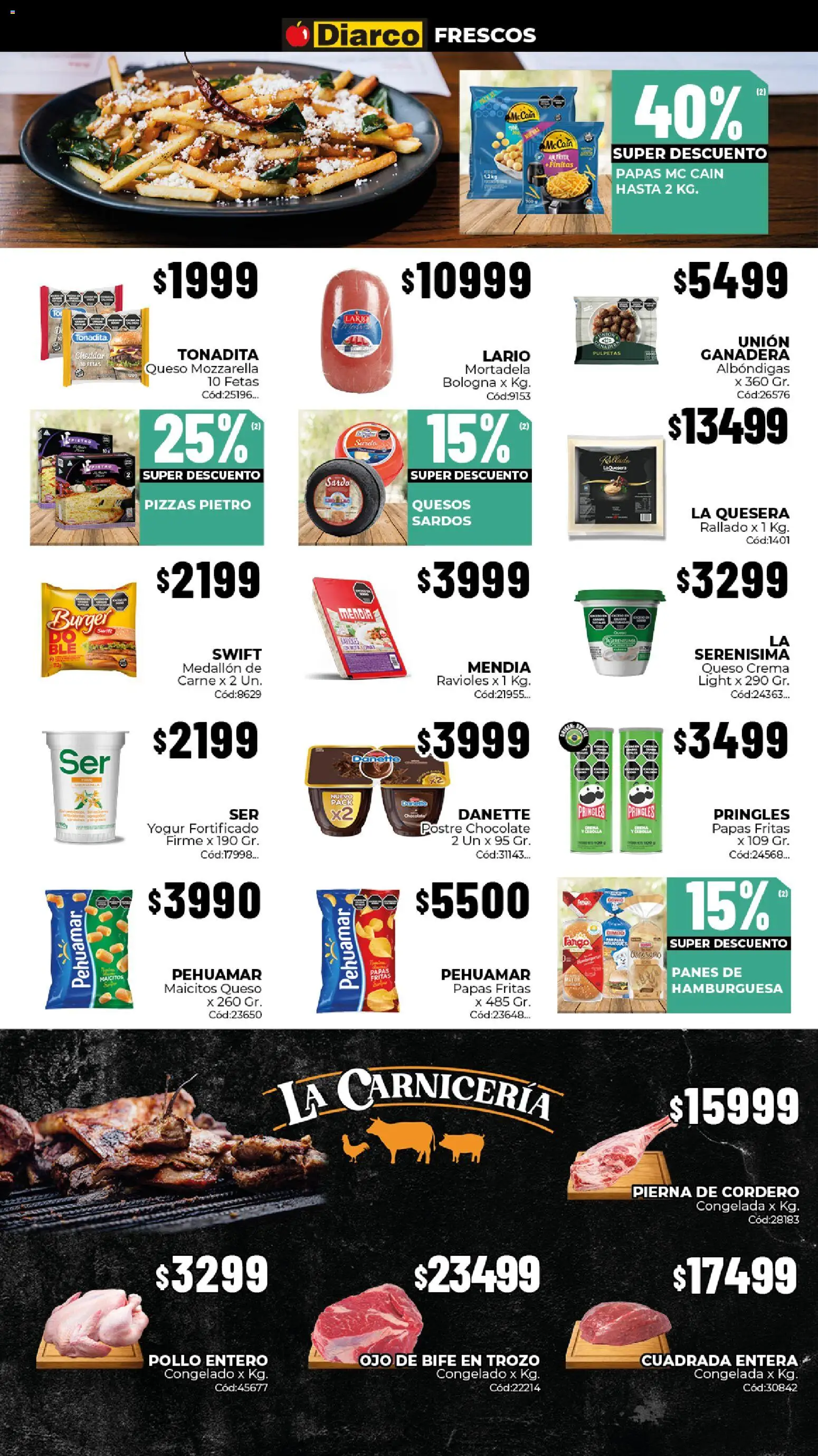 Diarco - Ofertas Tdf │ válido desde el 03/08/2026 | Página: 6 | Productos: Bife, Ojo de bife, Hamburguesa, Chocolate