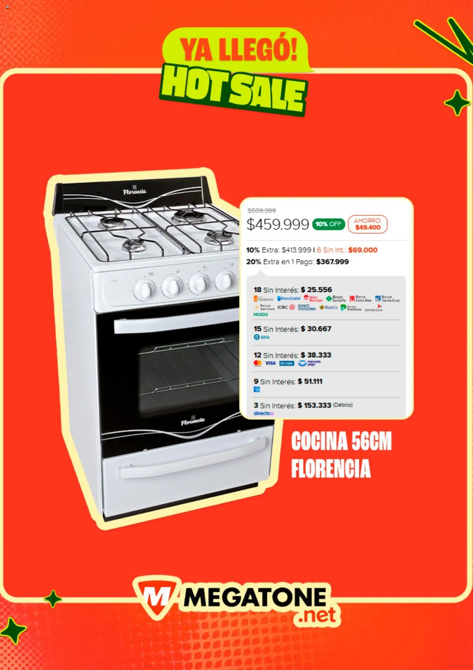 Megatone - Hot Sale │ válido desde el 11.05.2026 | Página: 6 | Productos: Cocina, Banco