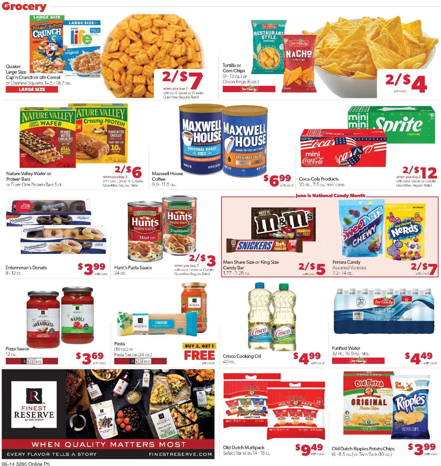 Family Fare Weekly Ad - SD - valid from 14.06.2026 | Page: 10 | Products: Milk, Chocolate, Pasta, Sauce