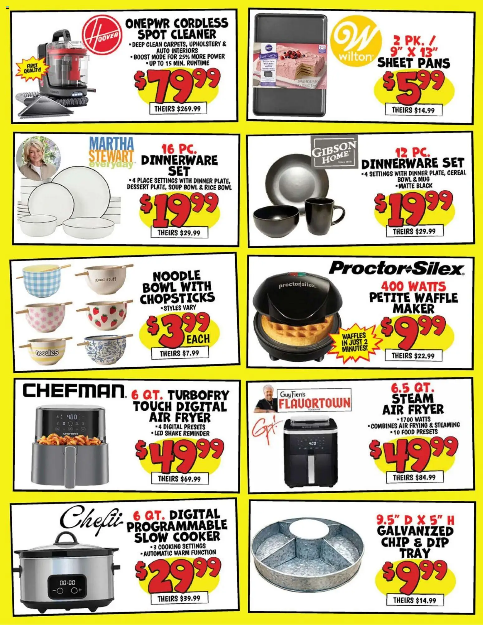 Ollie's Weekly Ad - valid from 07/14/2026 | Page: 2 | Products: Fryer, Cooker, Noodles, Sheet