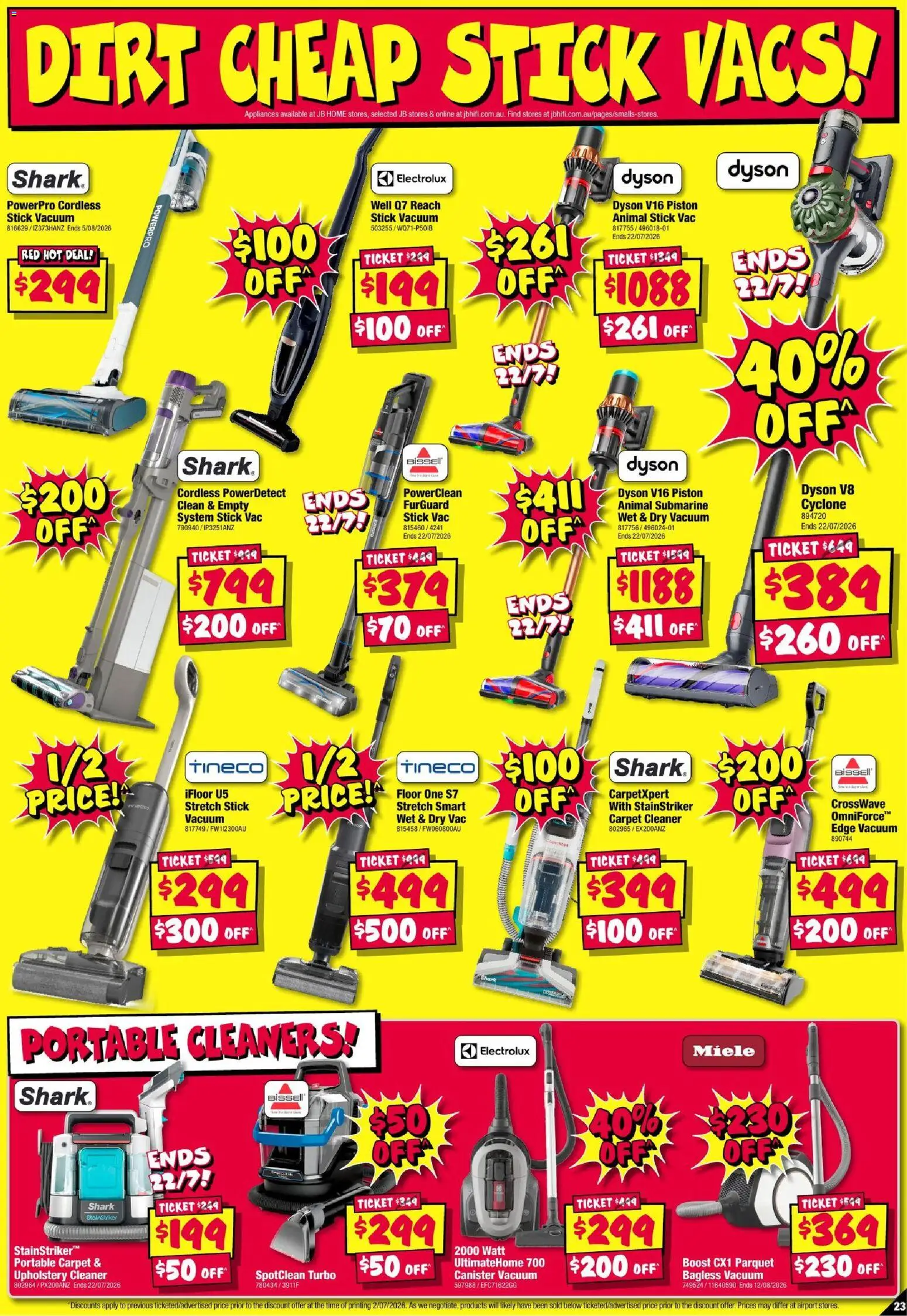 JB Hi-Fi catalogue - valid from 16/07/2026 | Page: 23 | Products: Carpet, Cleaner, Portable