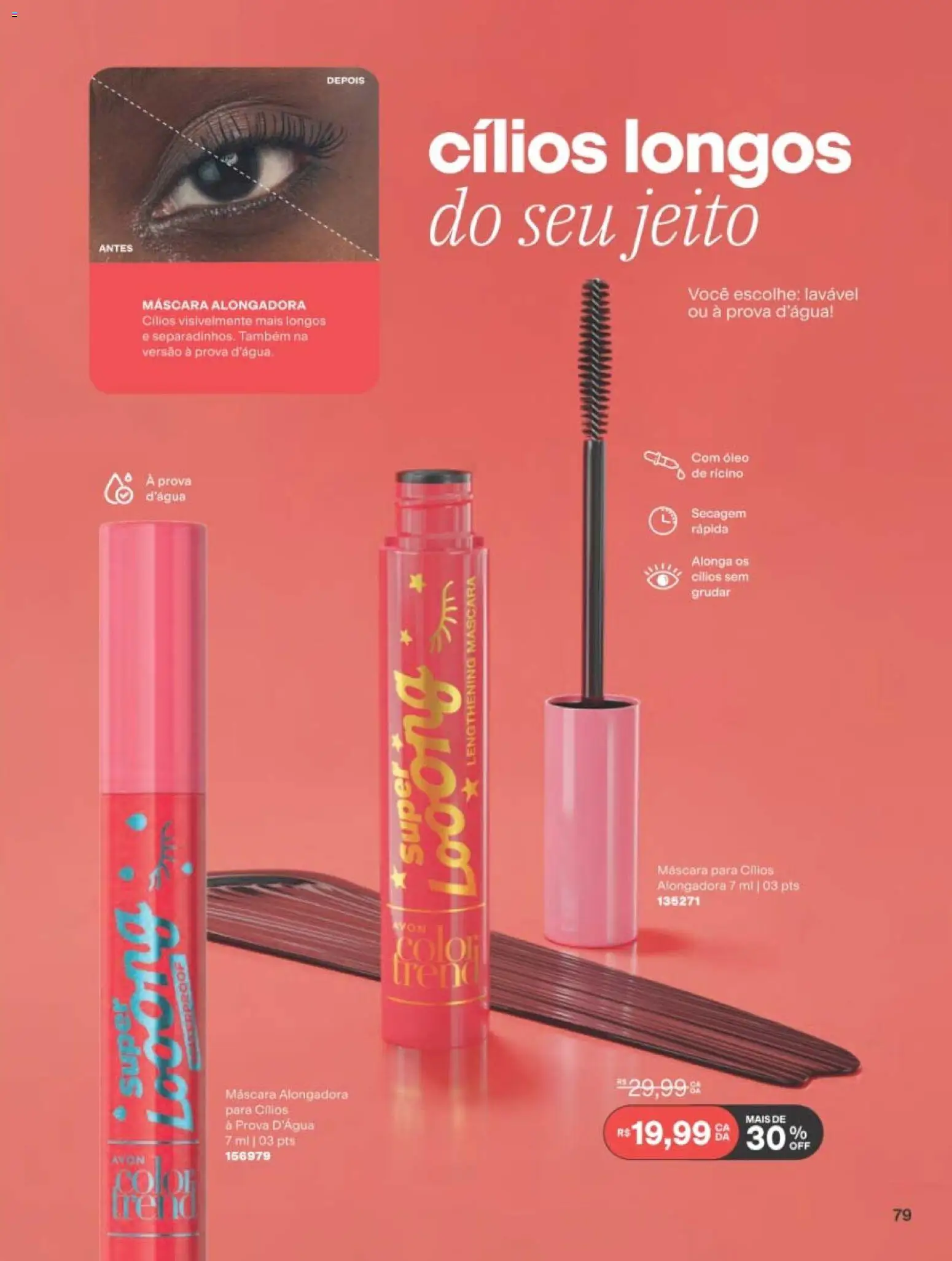 Avon Folheto - válido de 01/09/2026 | Página: 79 | Produtos: Máscara para cílios, Óleo