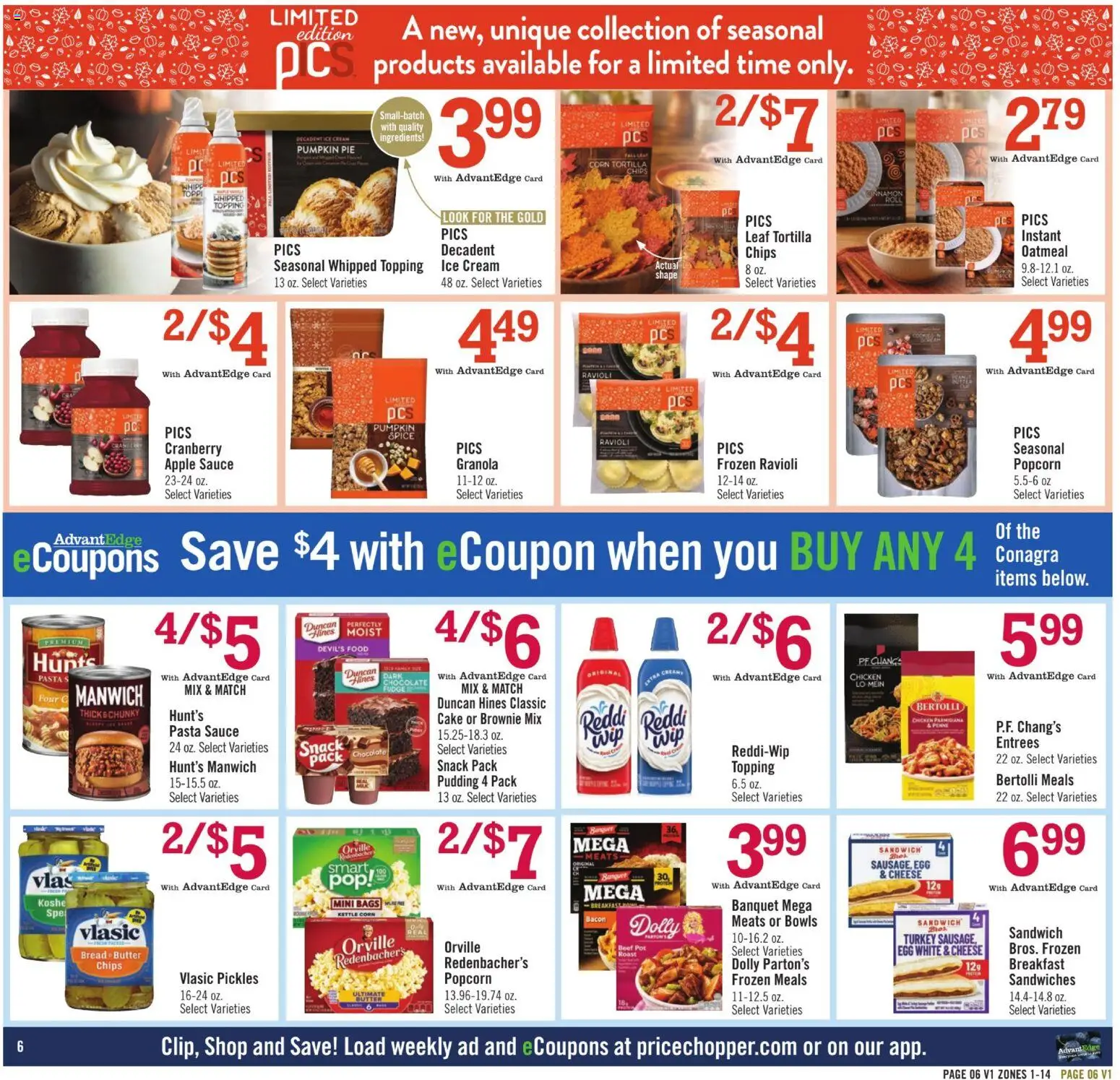 Price Chopper - Weekly Ad - valid from 08/23/2026 | Page: 6 | Products: Turkey, Chocolate, Beef, Oatmeal