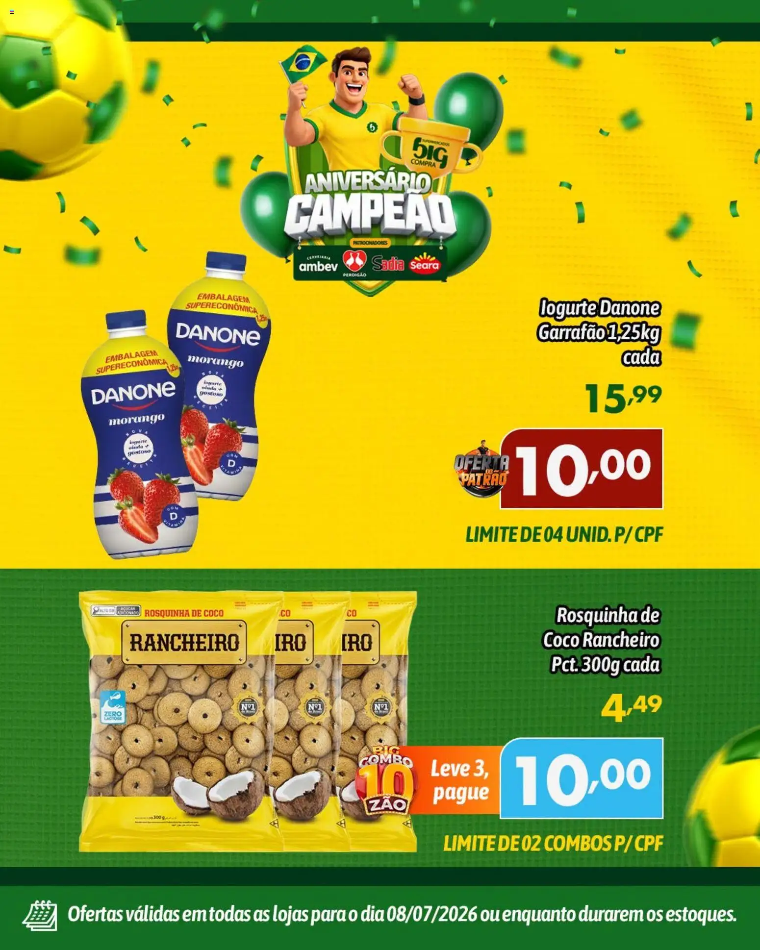 Big Compra Folheto - válido de 08/07/2026 | Página: 6 | Produtos: Coco, Rosquinha