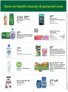 Preview of Publix weekly ads valid from 09/09/2026 | Page: 8 | Products: Toothpaste, Tea, Bar Soap, Body Wash