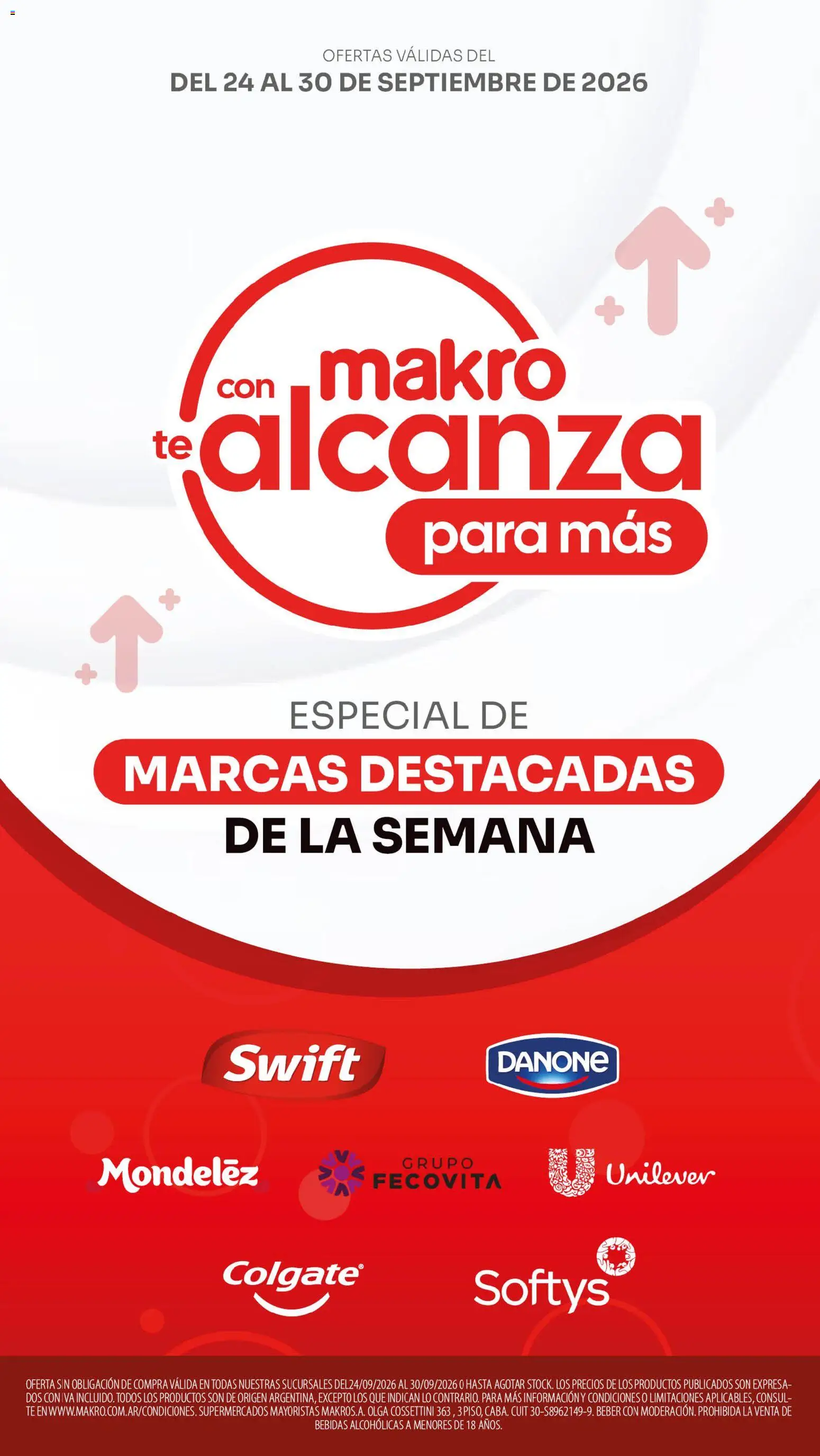 Makro - Ofertas especiales │ válido desde el 24/09/2026 | Página: 1 | Productos: Bebidas, Té