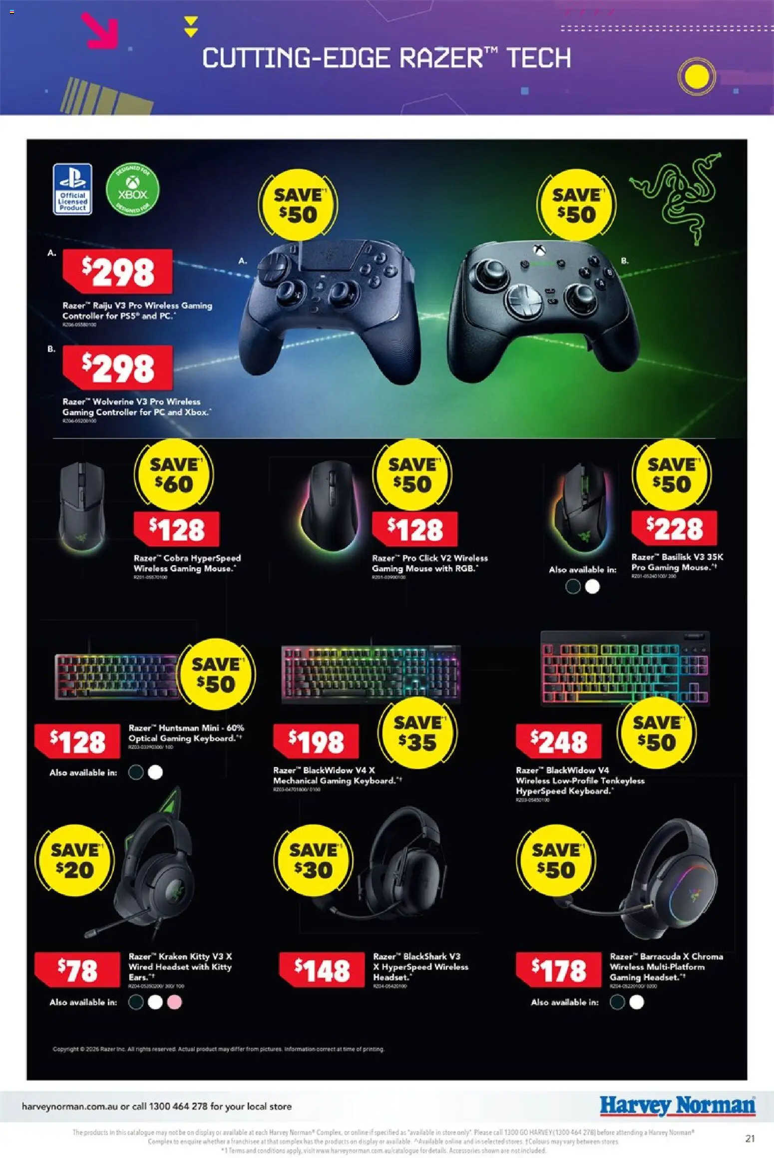 Harvey Norman catalogue - valid from 09/04/2026 | Page: 21 | Products: Accessories, Controller, Mouse, Headset