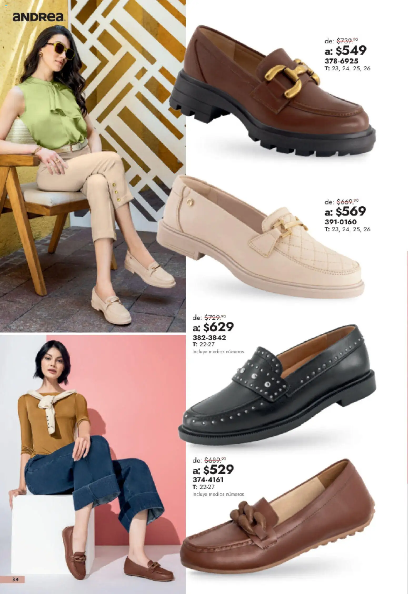 Nuevas ofertas de Andrea válidas en toda la República Mexicana desde el 26/07/2026. ¡Encuentra las mejores ofertas en Andrea catálogo Outlet! | Página: 34
