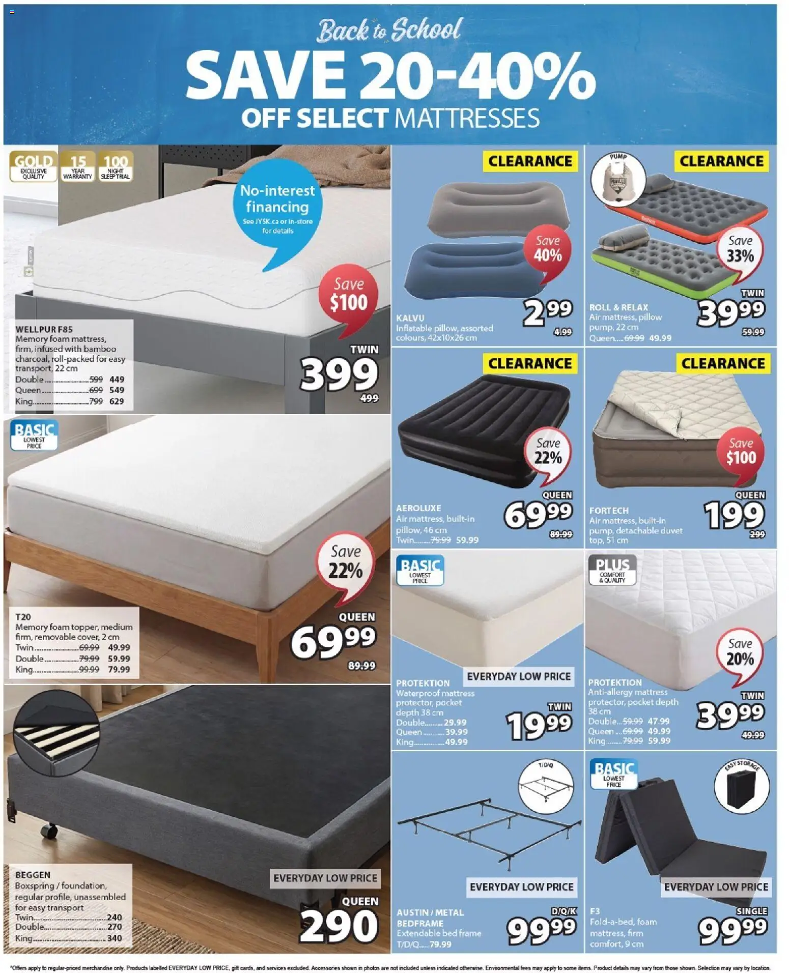 JYSK flyer valid from Aug 13, 2026 | Page: 10 | Products: Foam, Mattresses, Bed, Pillow