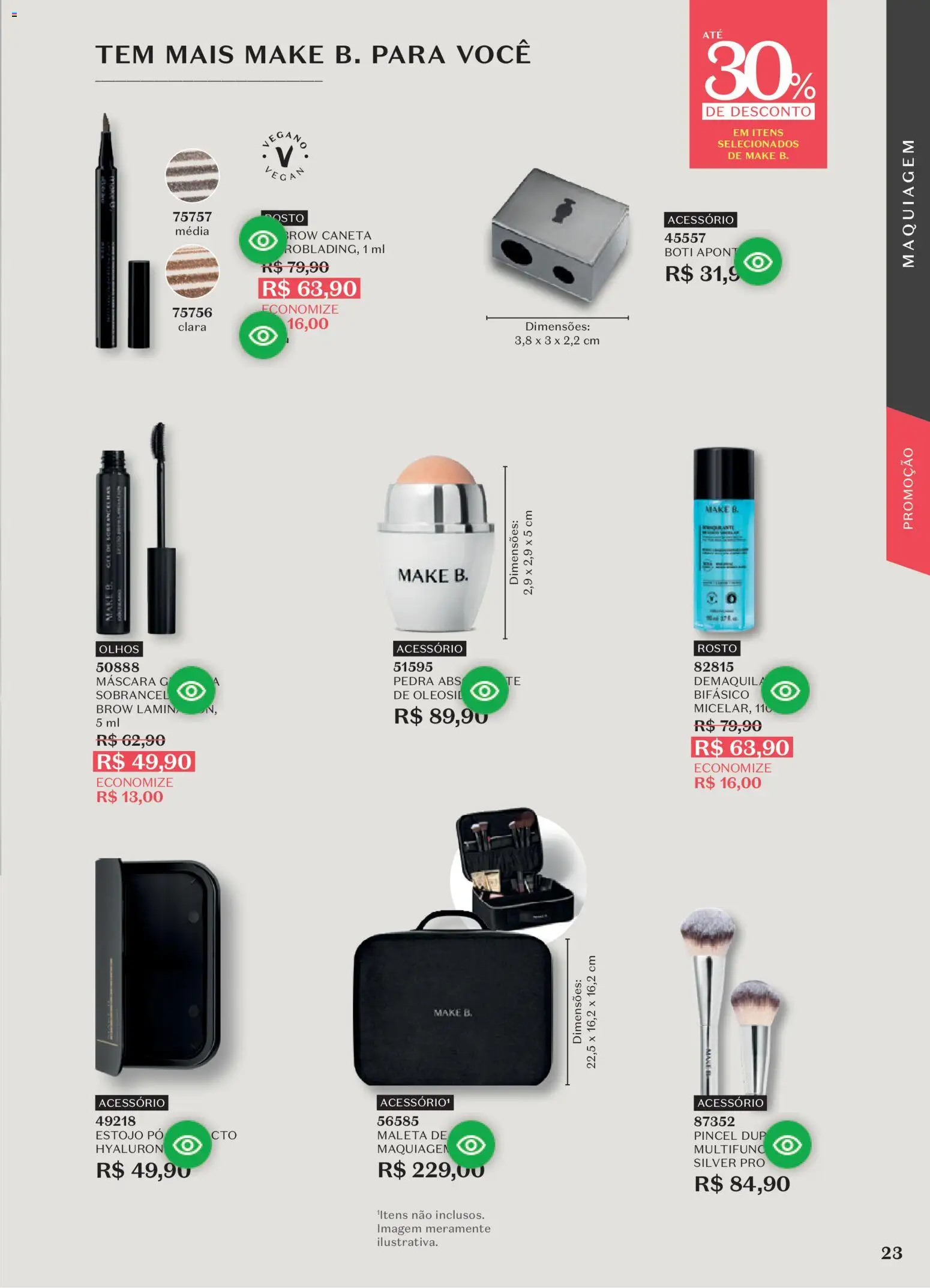 O Boticário Folheto - válido de 10/08/2026 | Página: 27 | Produtos: Maquiagem, Pó, Pincel, Caneta