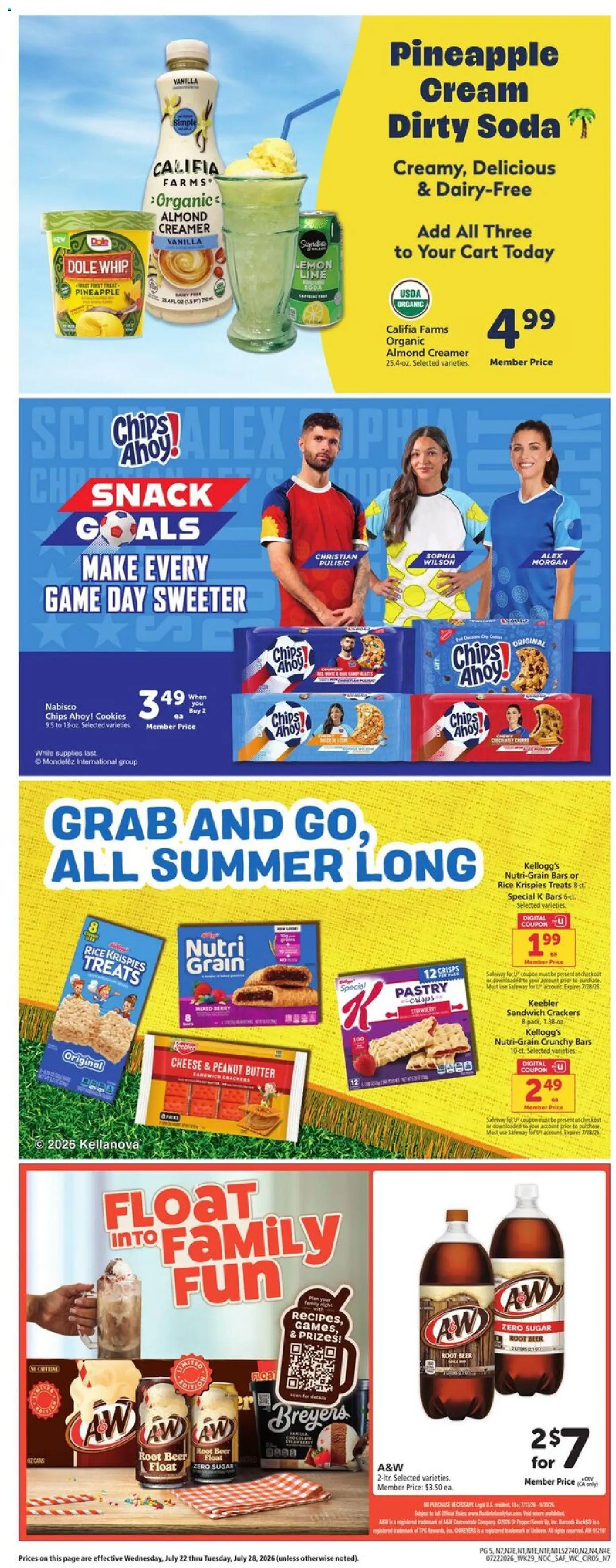 Safeway Weekly Ad - valid from 07/22/2026 | Page: 5 | Products: Wc, Butter, Sugar, Game