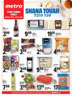 Preview of Metro flyer - Rosh Hashanah from shop Metro valid from Aug 20, 2026