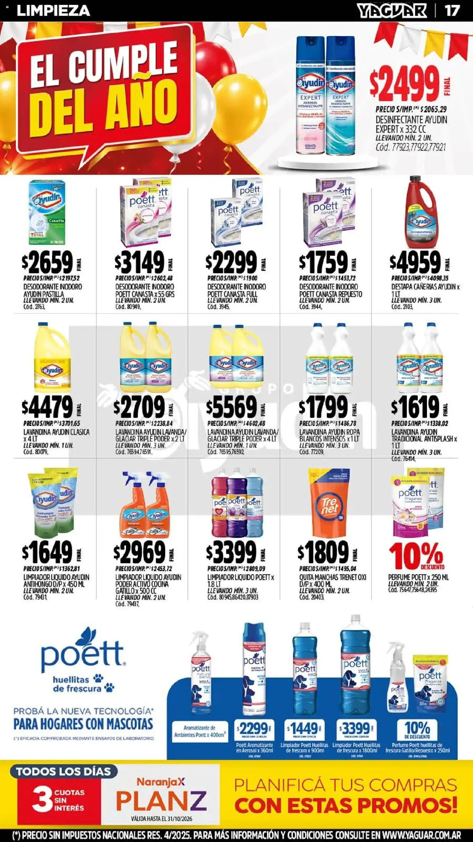Yaguar - Oferta Semanal Mar del Plata │ válido desde el 26/10/2026 | Página: 18