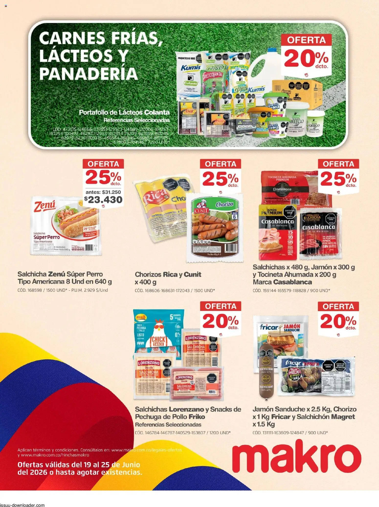 Makro revista - valida desde el 19/06/2026 | Página: 15 | Productos: Té, Pollo, Kumis, Tocineta