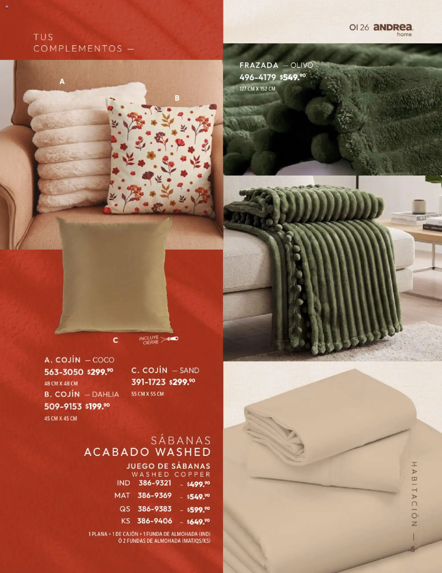 Nuevas ofertas de Andrea válidas en toda la República Mexicana desde el 01/09/2026. ¡Encuentra las mejores ofertas en Andrea catálogo Home! | Página: 5