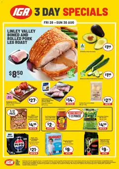 Preview of IGA 3 Day Specials  Northbridg - valid from 28/08/2026