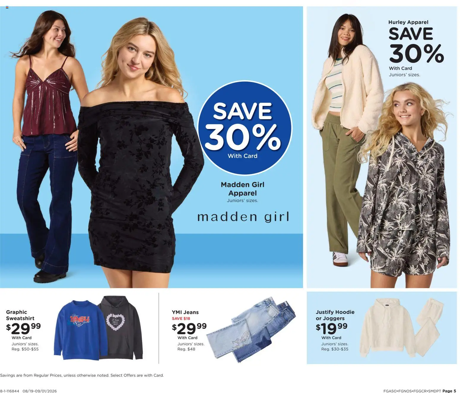 Fred Meyer Home & Apparel - valid from 08/19/2026 | Page: 5 | Products: Hoodie, Jeans